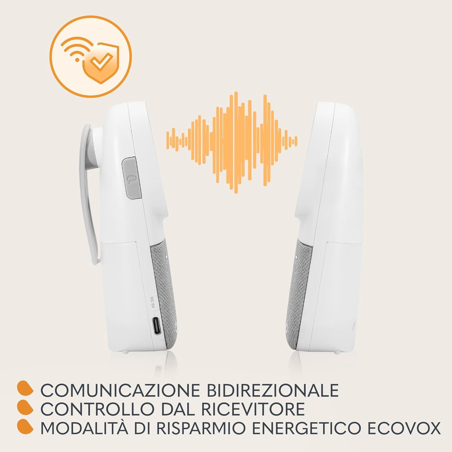 Lionelo Babyline 2.2 - Babymonitor Audio con Luce Notturna - immagine 4