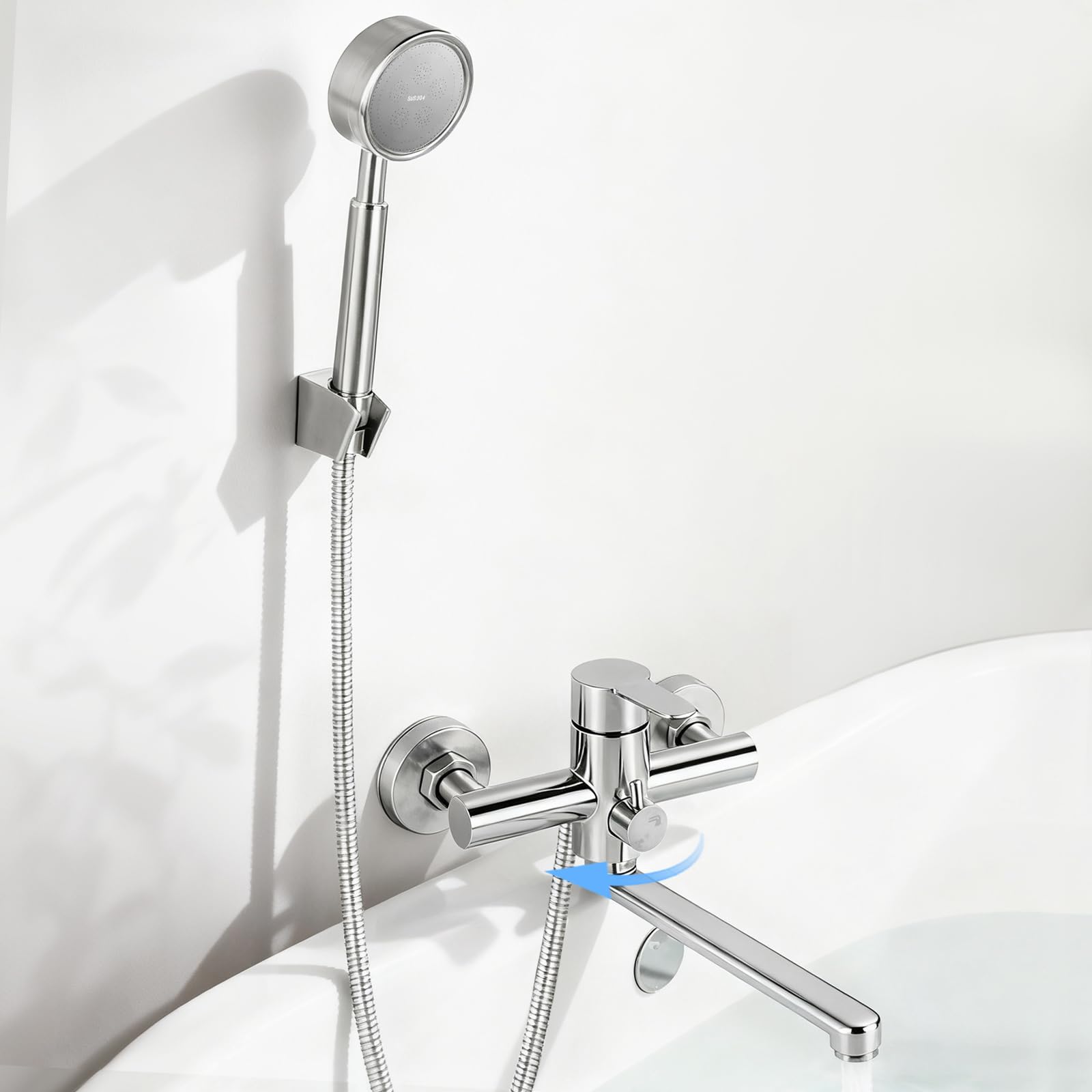 Rubinetto per Vasca da Bagno con Doccetta a Mano