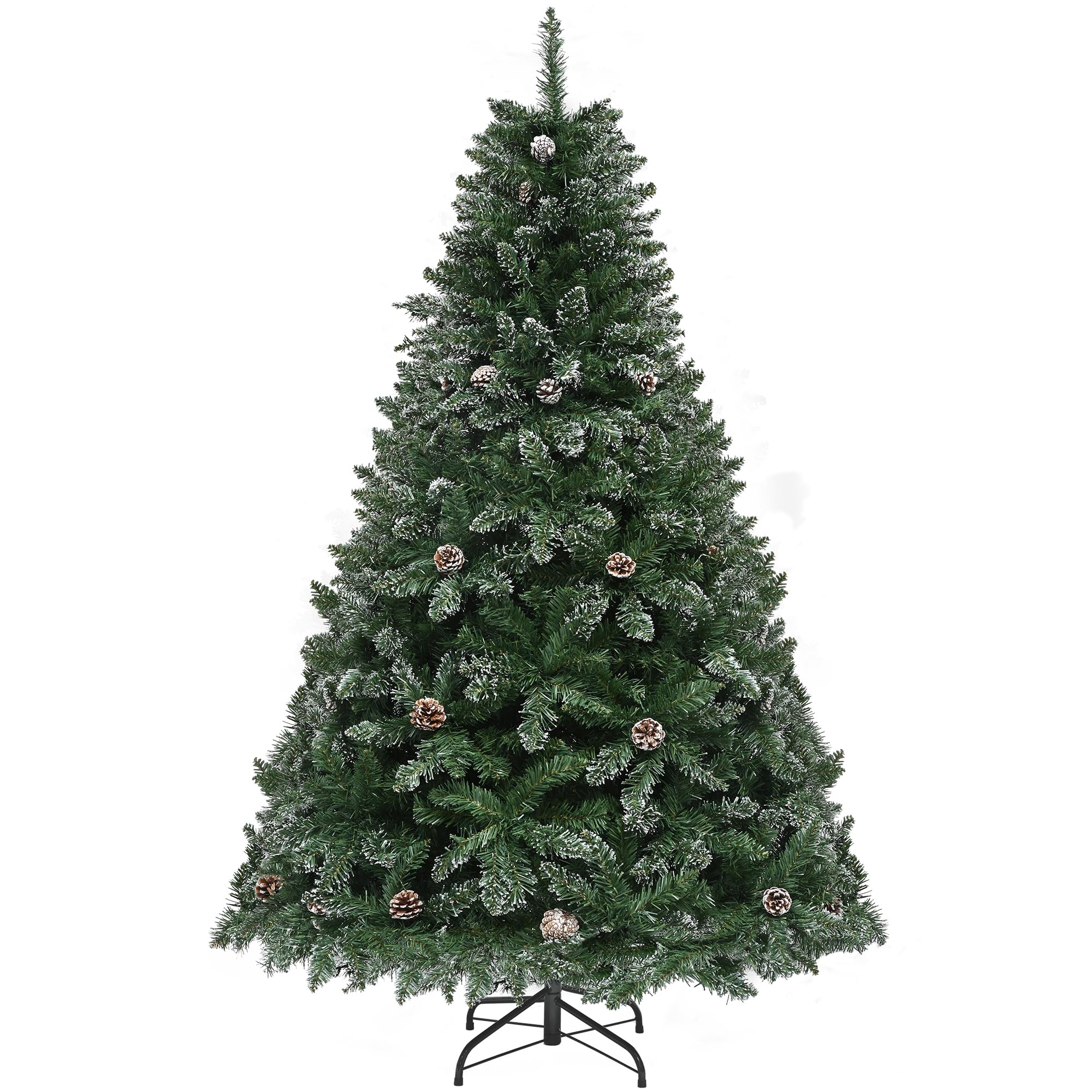 Yitahome Albero di Natale Artificiale 182cm con Neve e Pigne