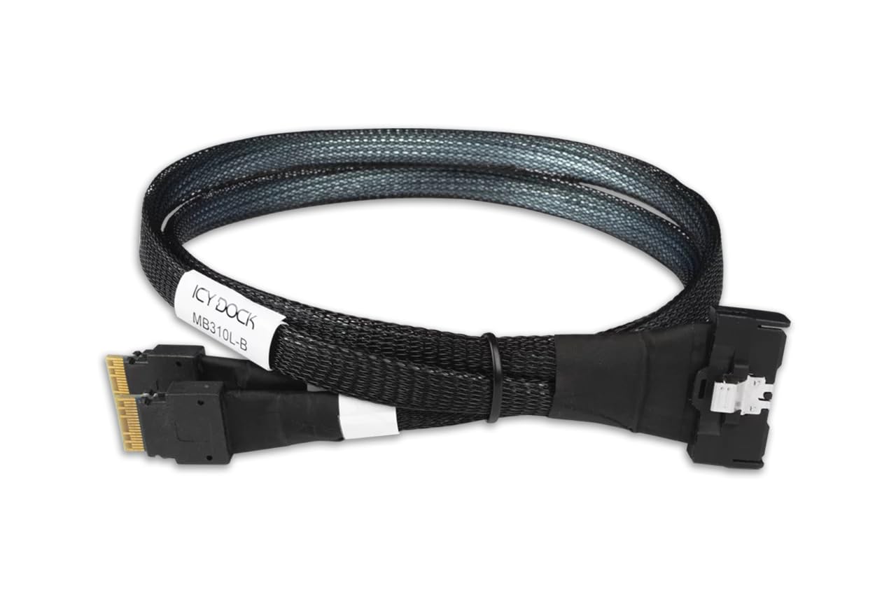 Icy Dock Cavo Dati MCIO 8i a 2x SlimSAS 4i 50cm