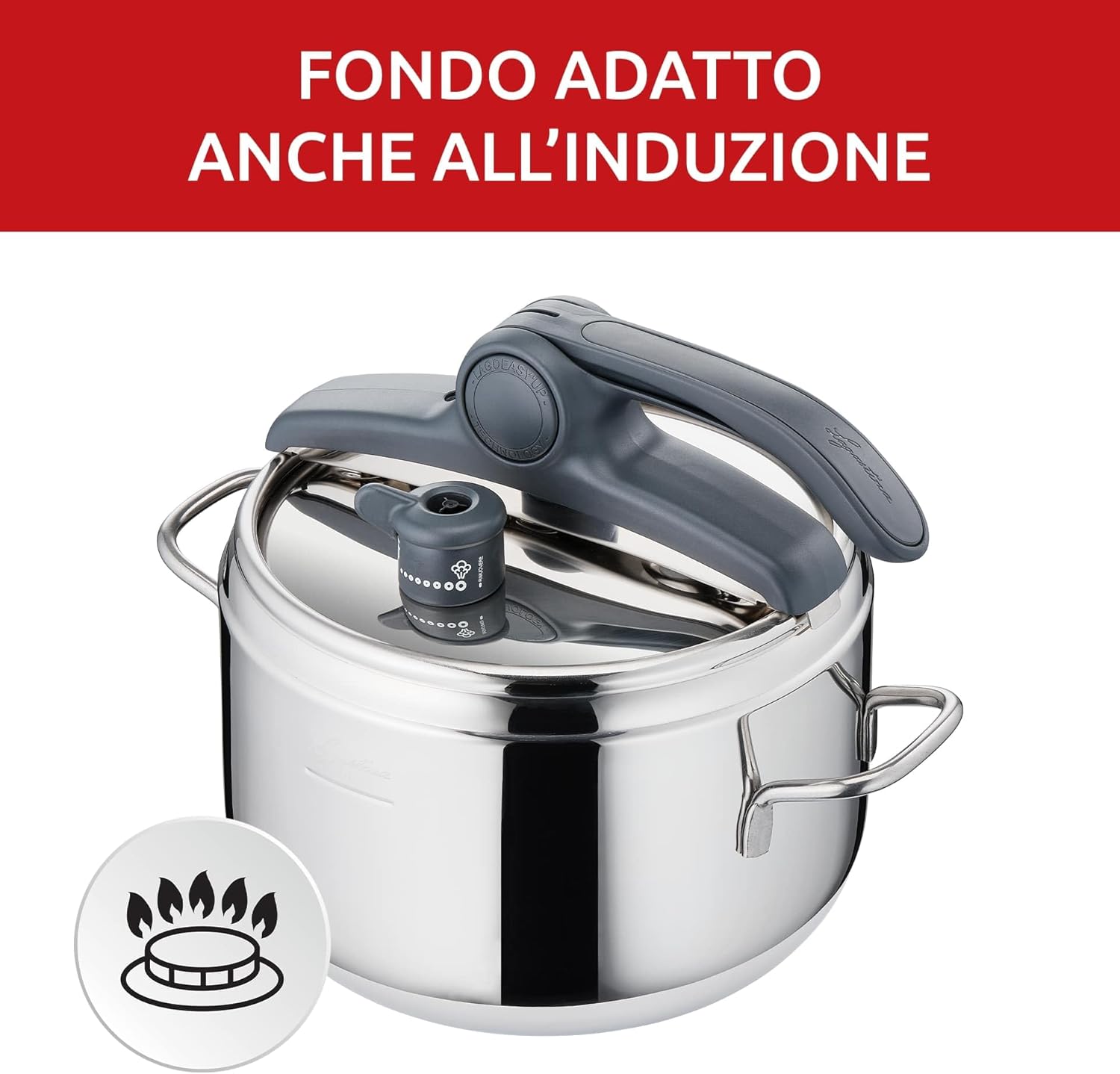 Lagostina Irradial Control Lagoeasy'UP - Pentola a Pressione 5L - immagine 3