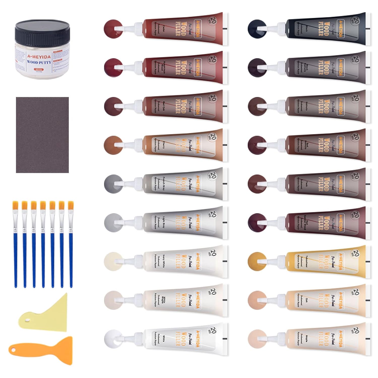 Kit Riparazione Legno Stucco per Graffi e Crepe - immagine 1
