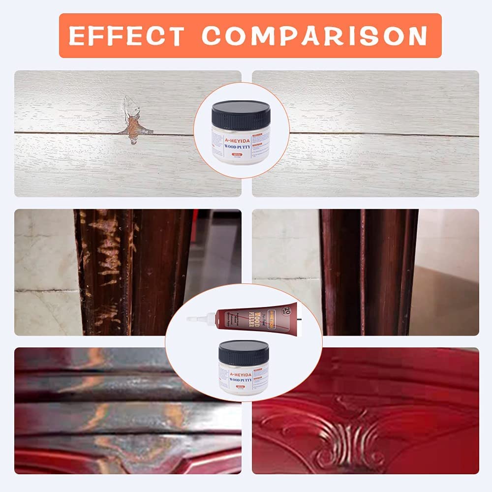 Kit Riparazione Legno Stucco per Graffi e Crepe - immagine 5