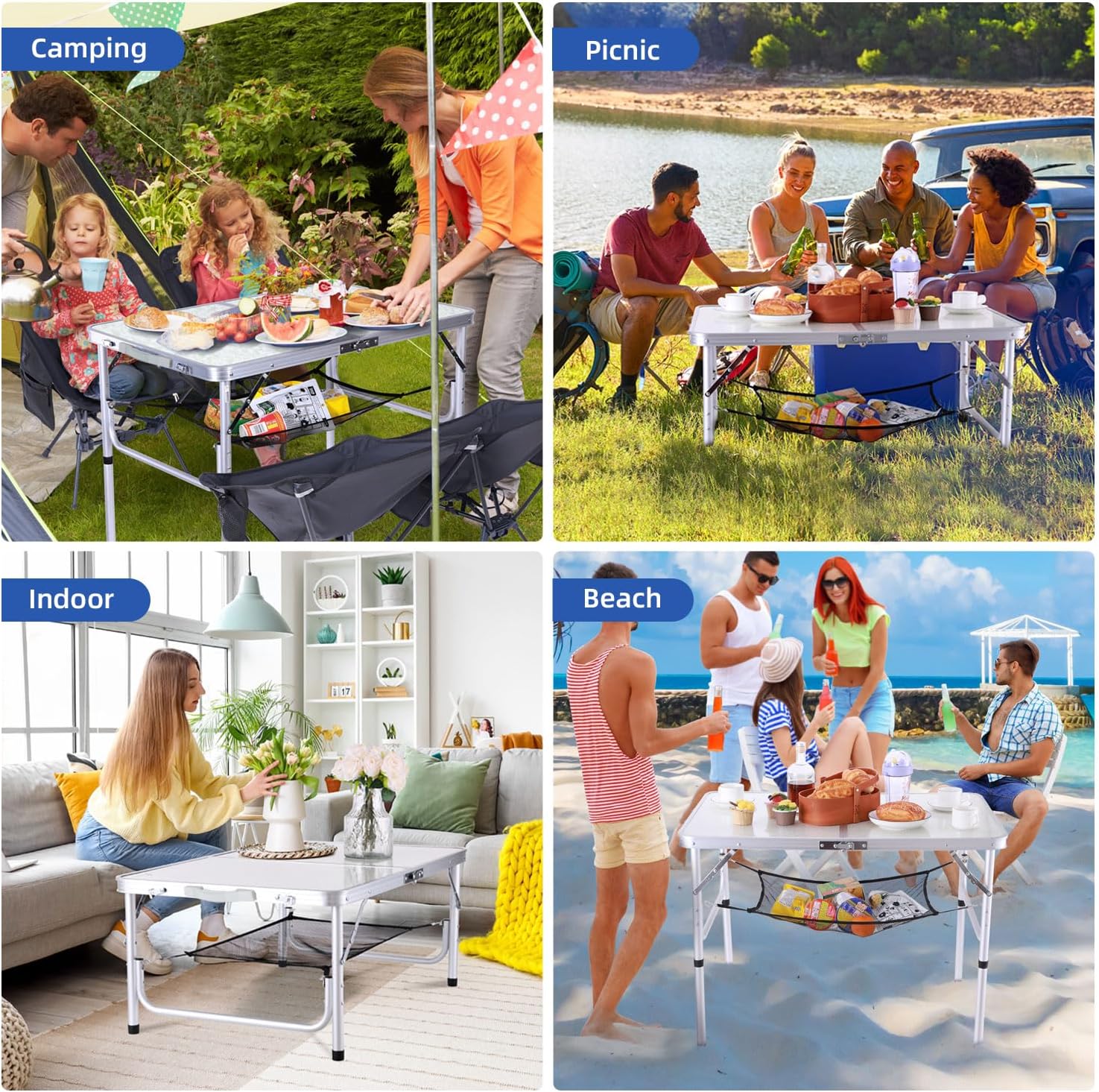 Sportneer 01, Alluminio, Bianco, 9060cm(2 Höhe) - immagine 7