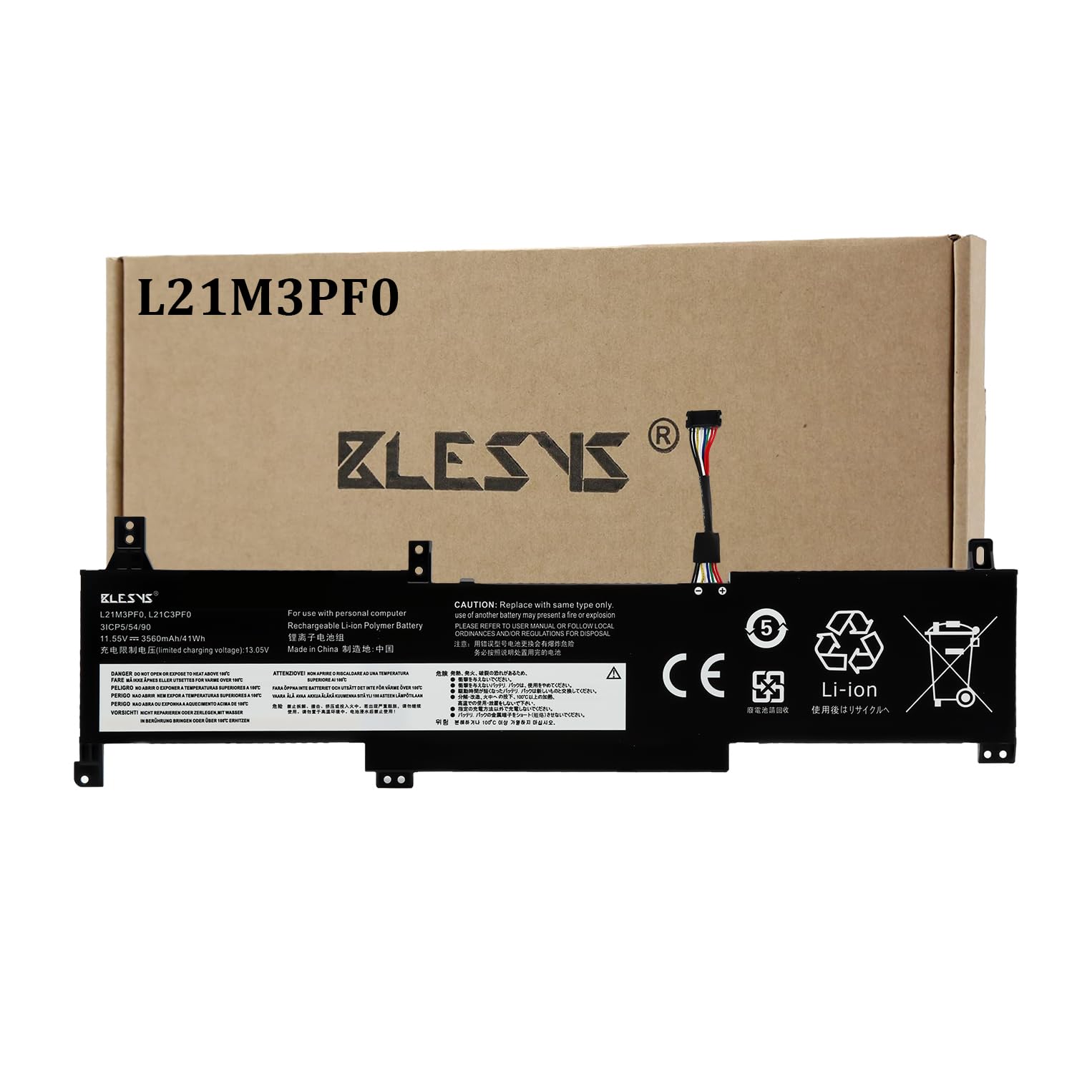 Blesys L21M3PF0 Batteria per Lenovo IdeaPad 1-15ADA7