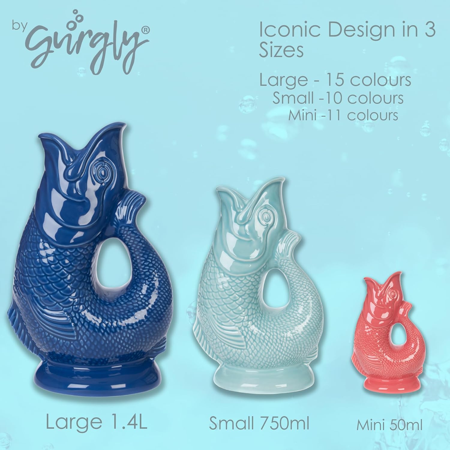 Iconic Aqua Glug Jug Grand 28 cm 1.4 L - immagine 2