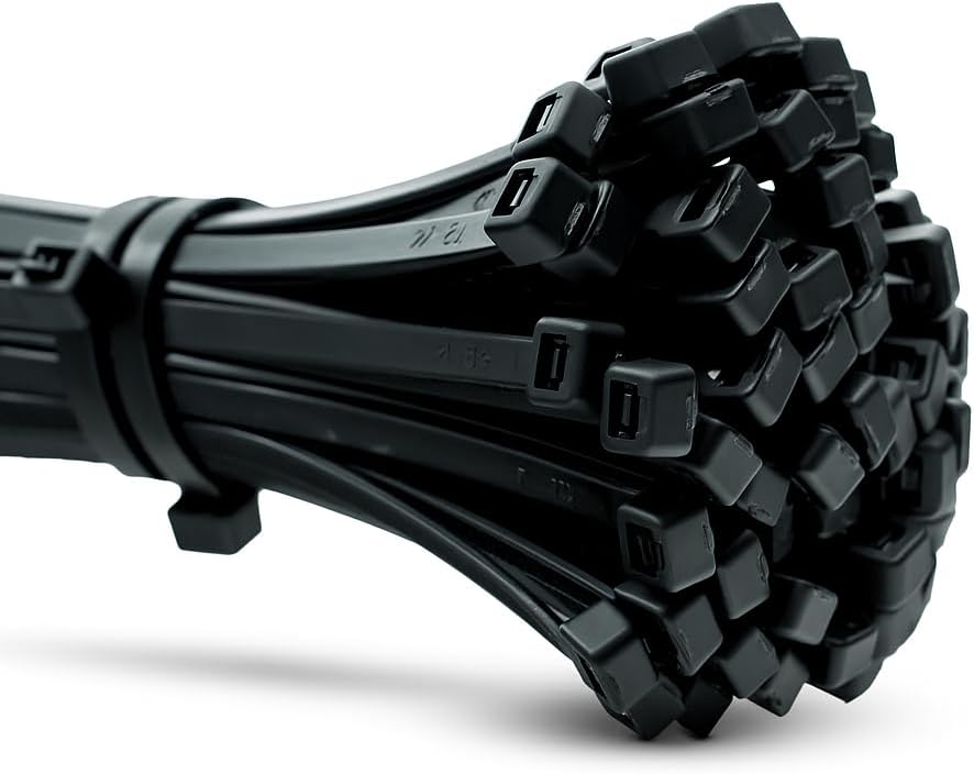 Erko Fascette Plastica Nere 150x2,5mm (100 pezzi) - immagine 1