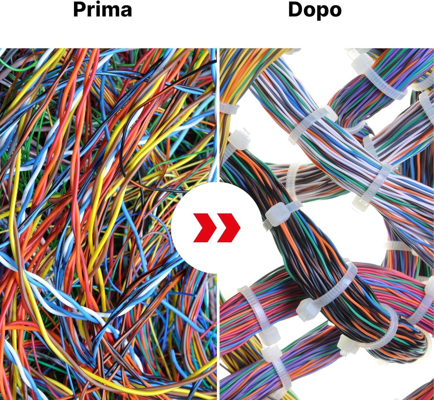 Erko Fascette Plastica Nere 150x2,5mm (100 pezzi) - immagine 4