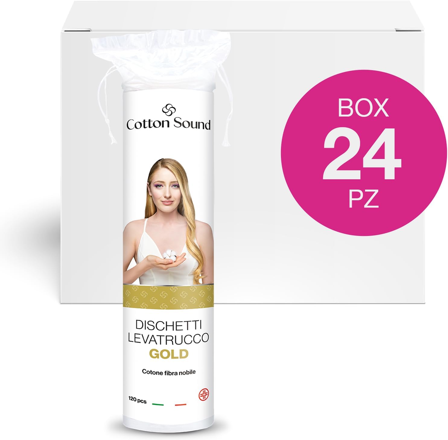 Cotton Sound GOLD Dischetti Struccanti 24x120 Pezzi - immagine 2