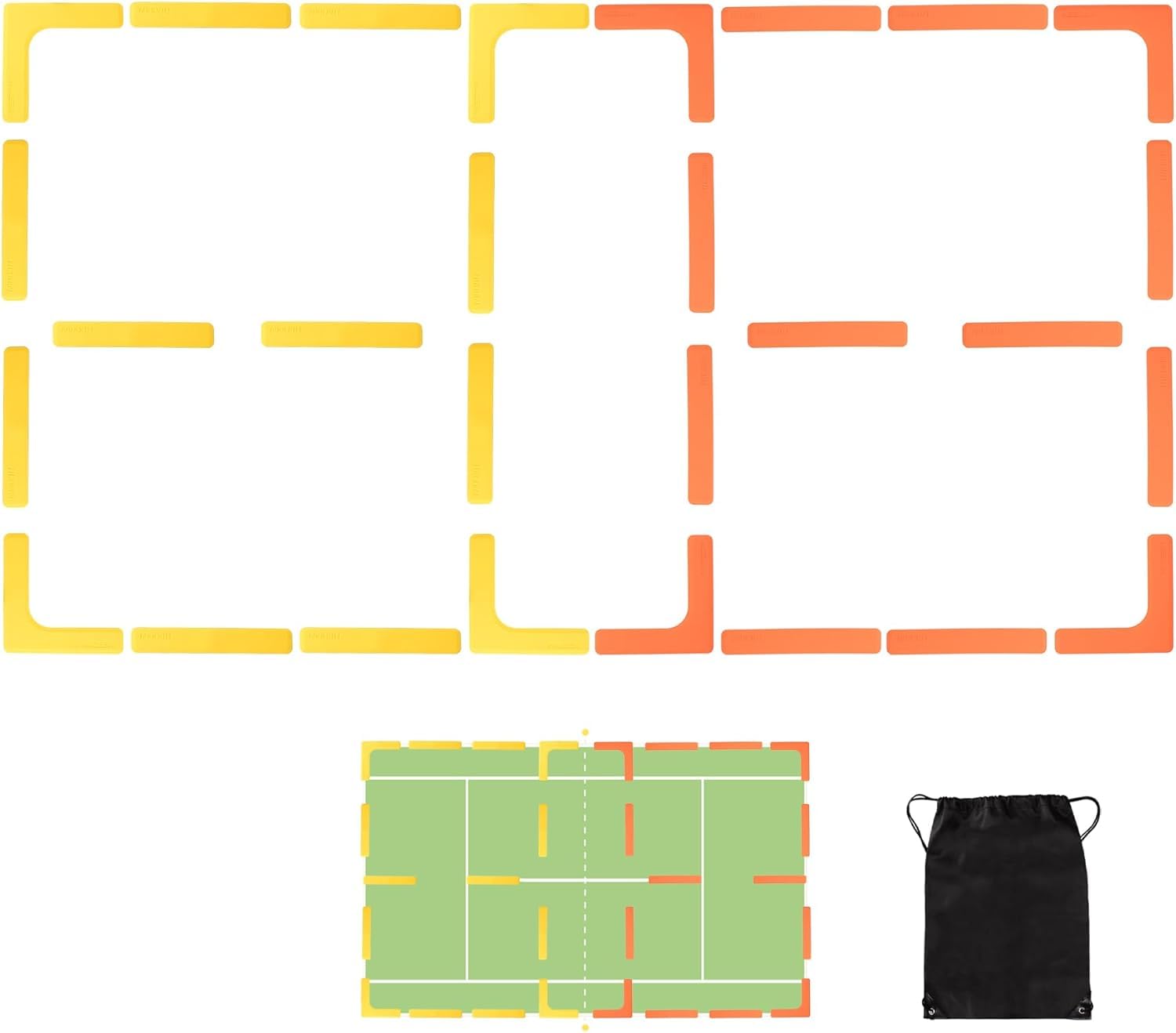 BOOSTEADY Kit Marcatori Campo Pickleball 28/84 Pezzi