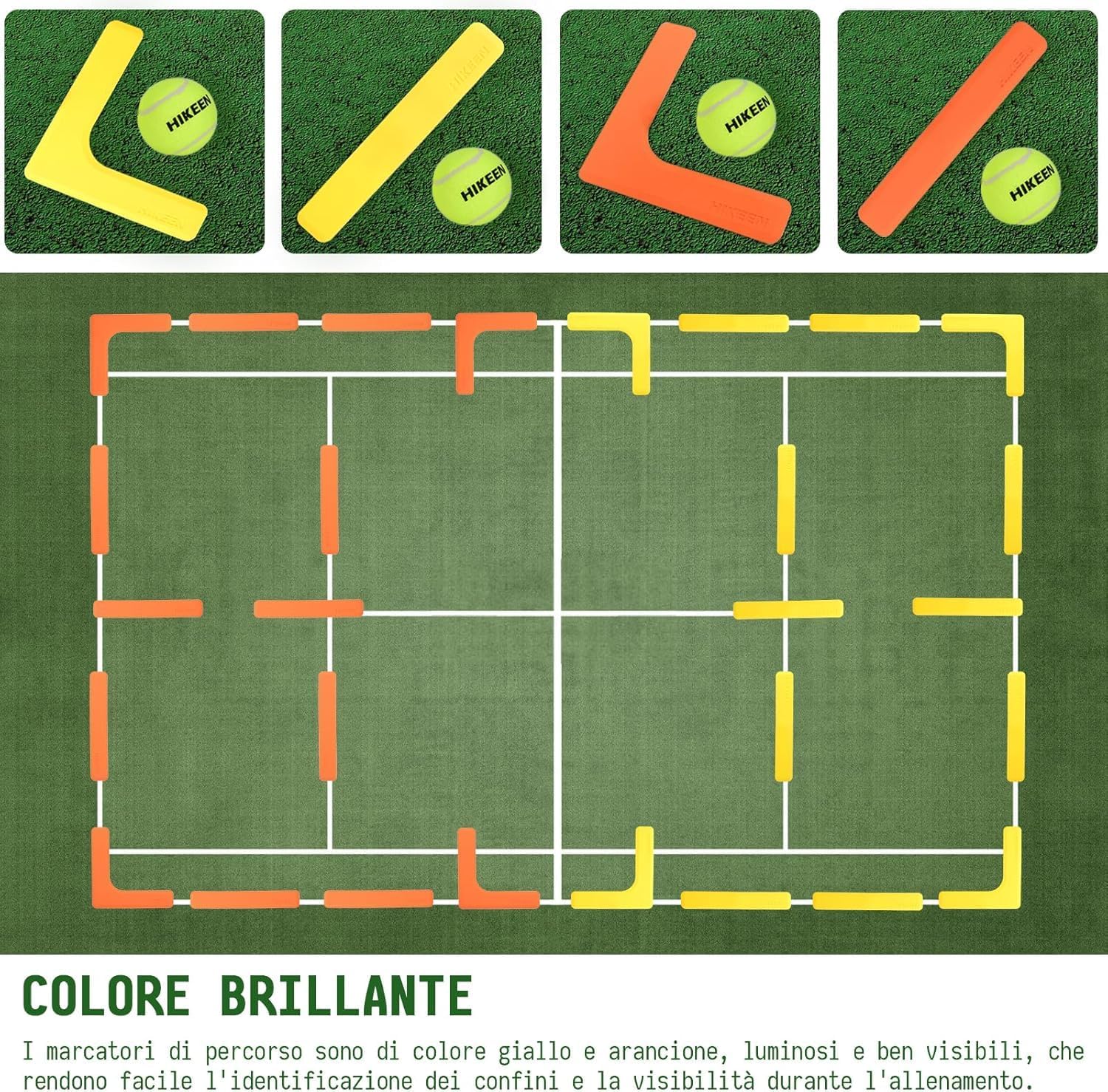 BOOSTEADY Kit Marcatori Campo Pickleball 28/84 Pezzi - immagine 4