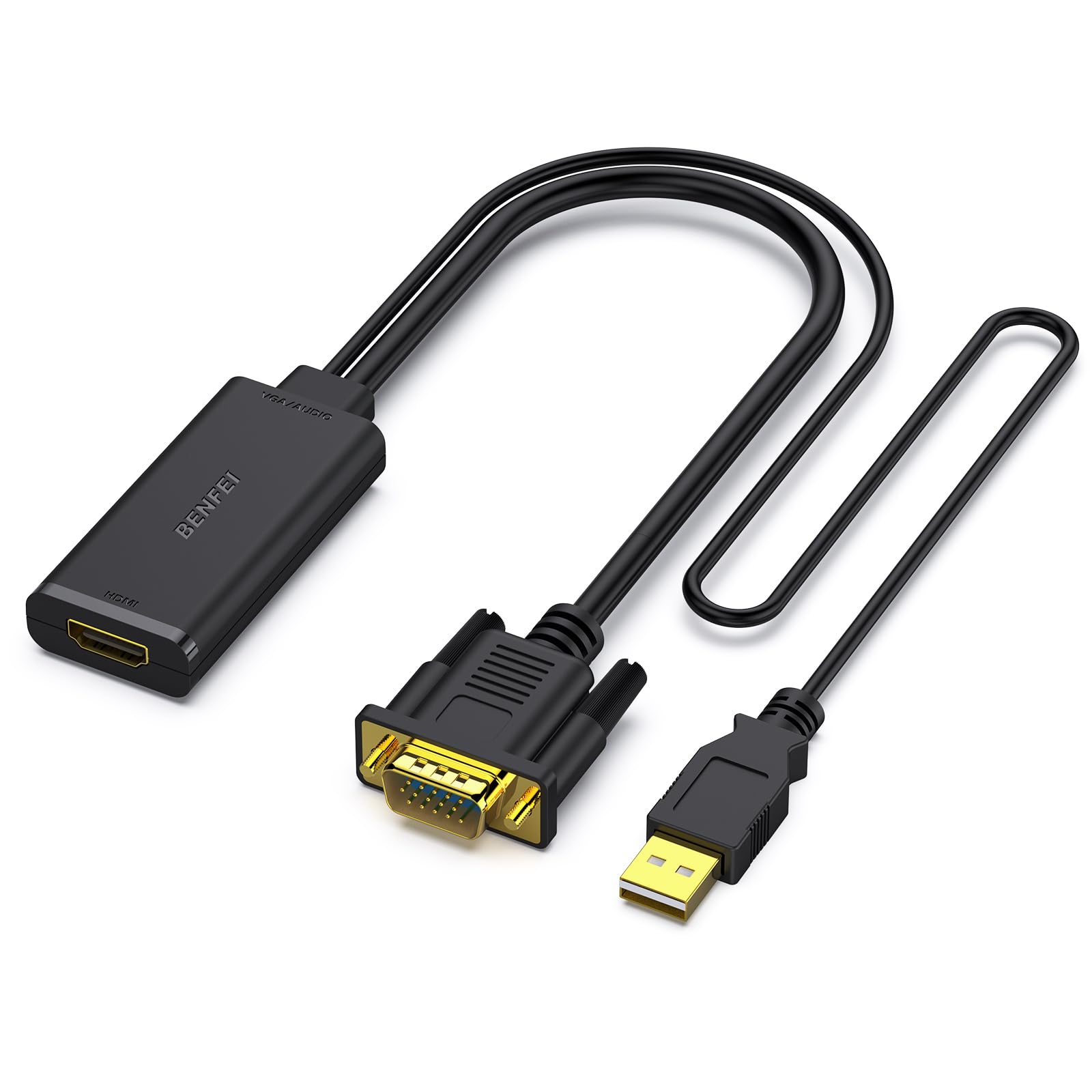 Benfei Adattatore VGA a HDMI 1080P con Audio