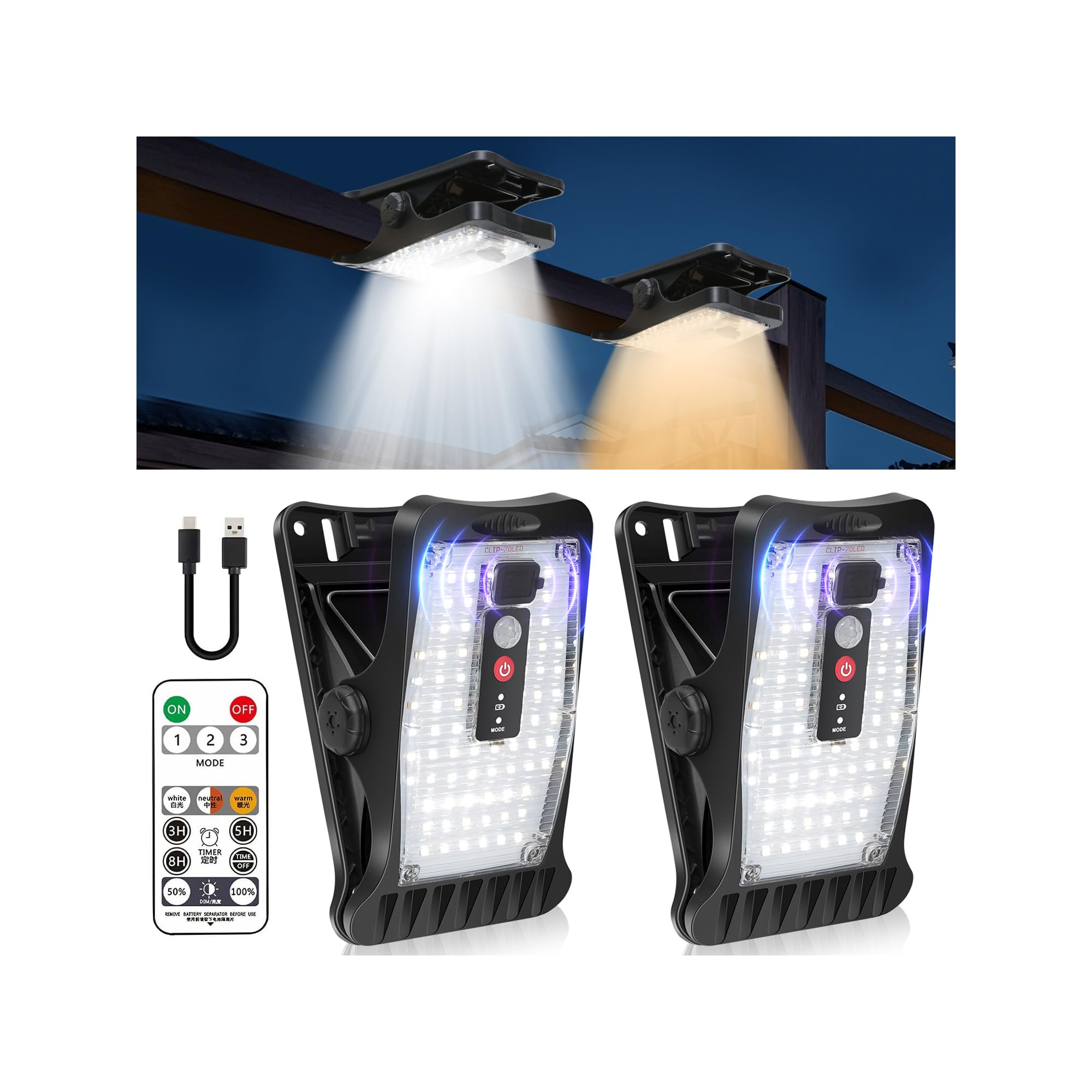 Vophicho Lampade Solari per Esterni con Sensore di Movimento