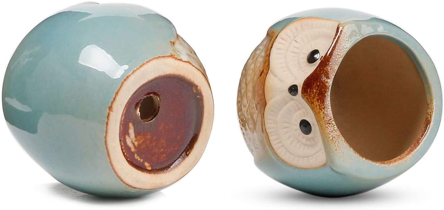 Voarge Vasi in Ceramica a Gufo (6 Pezzi) - immagine 3