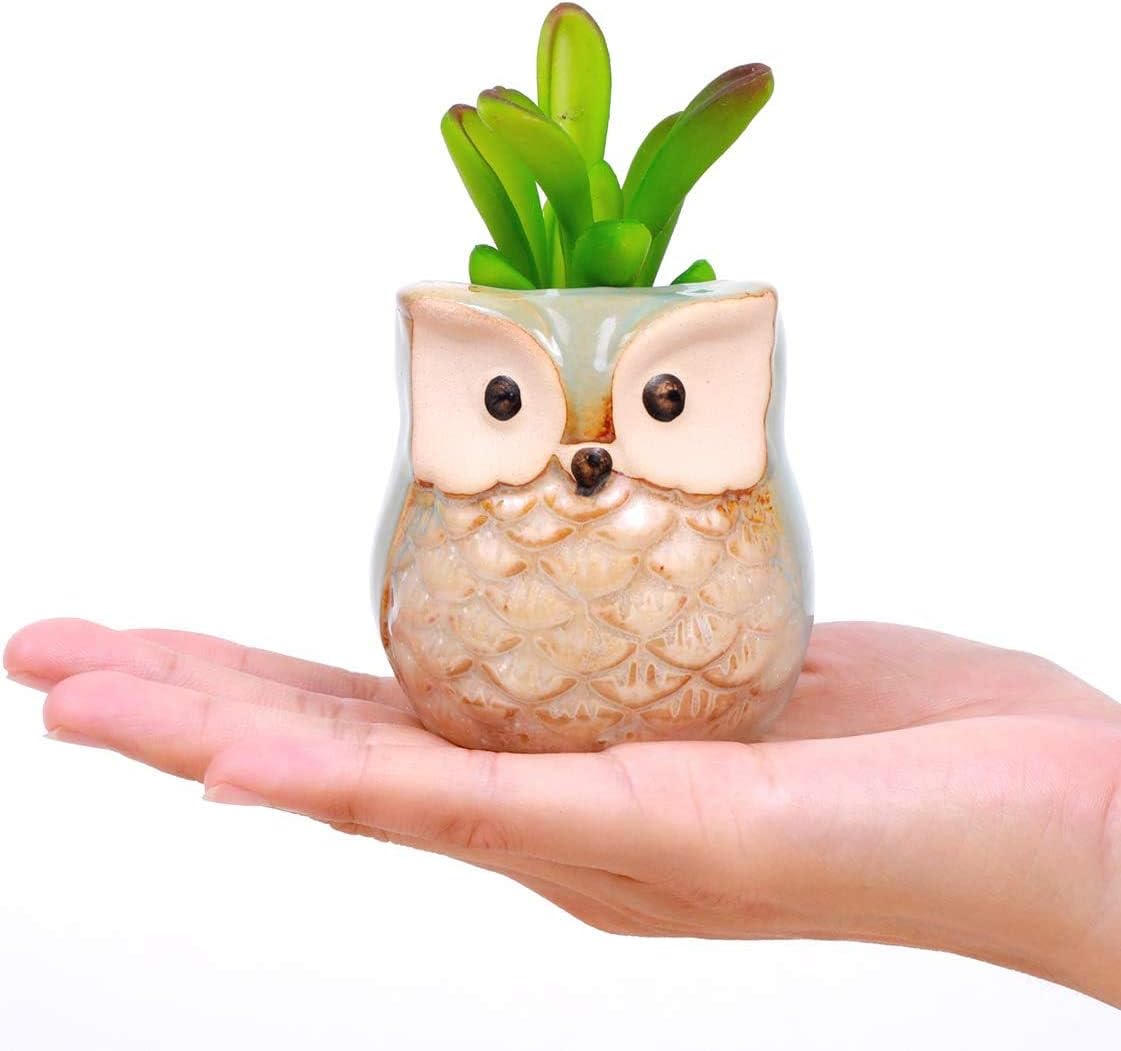 Voarge Vasi in Ceramica a Gufo (6 Pezzi) - immagine 5