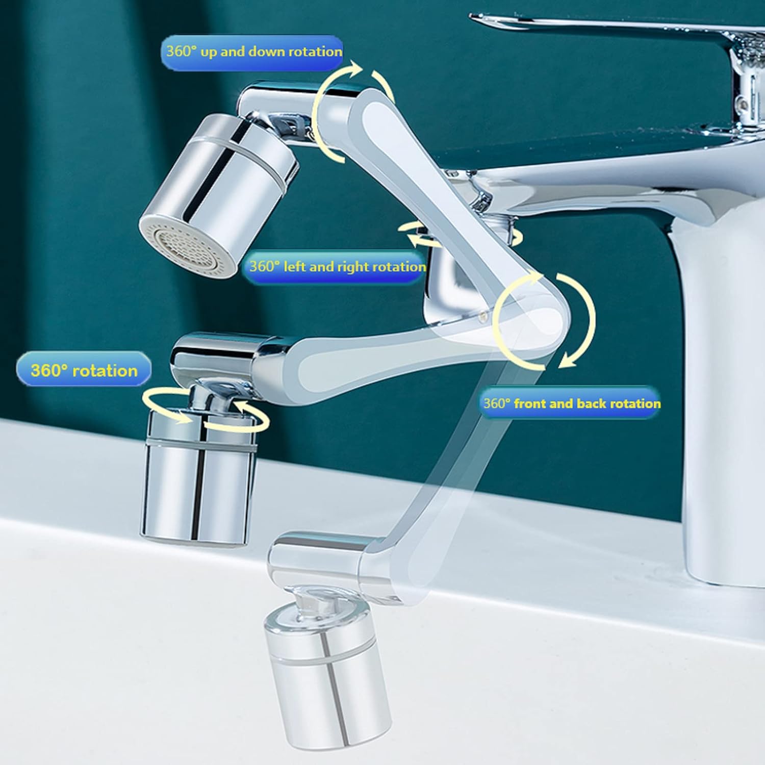 Prolunga Aeratore Rubinetto Girevole 1440° - immagine 2