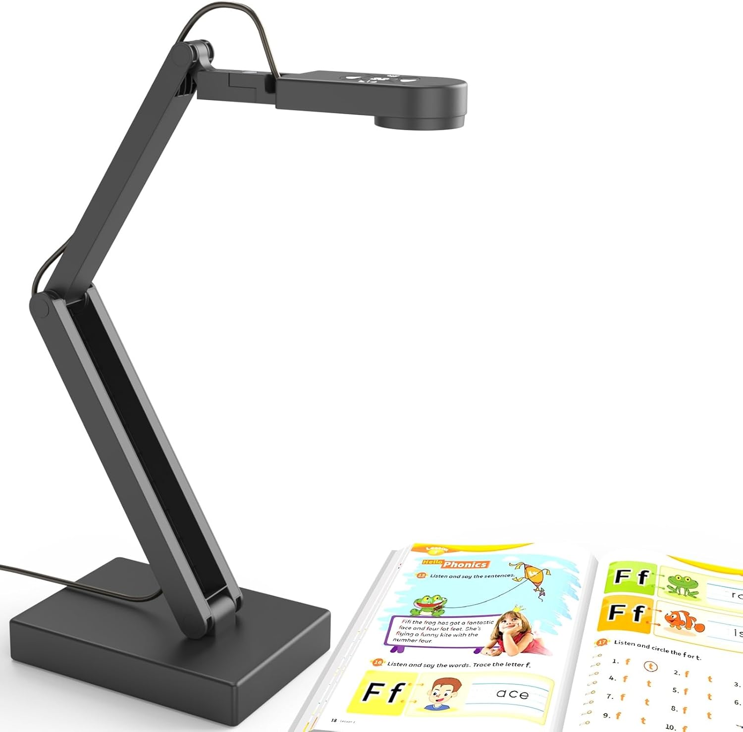 Gawervan 12MP Telecamera Documenti 4K con Luce LED - immagine 1