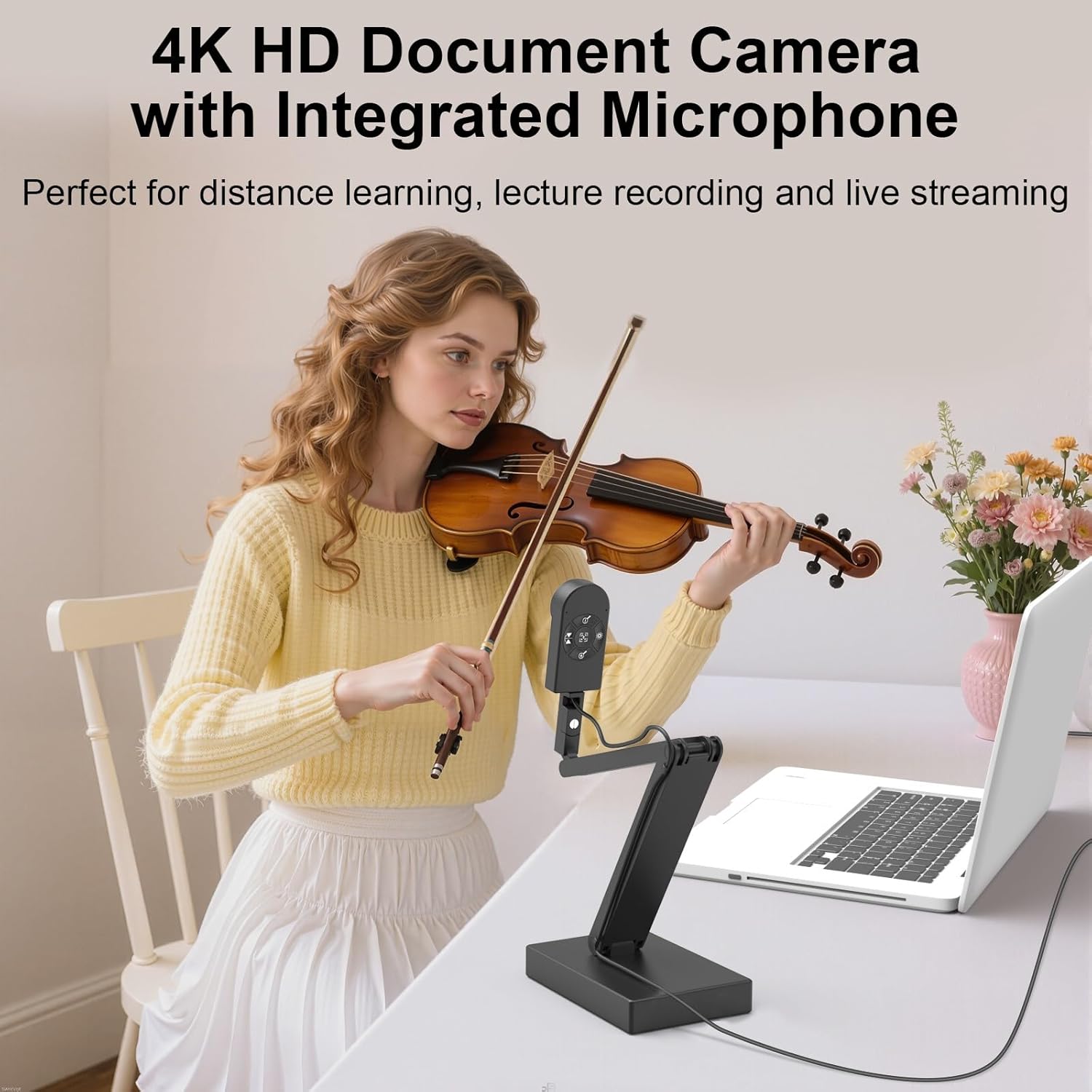 Gawervan 12MP Telecamera Documenti 4K con Luce LED - immagine 6