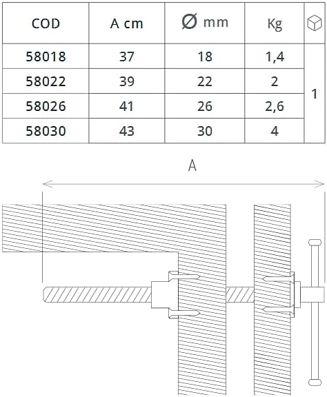 HUSILLO BANCO CARPINTERO 30 mm. - immagine 2
