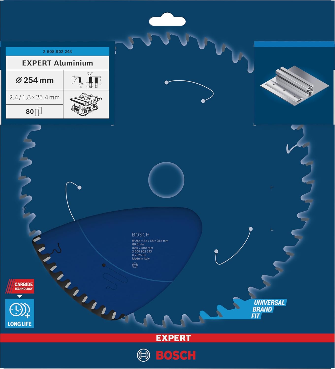 Bosch Lama Sega Circolare EXPERT per Alluminio - immagine 2