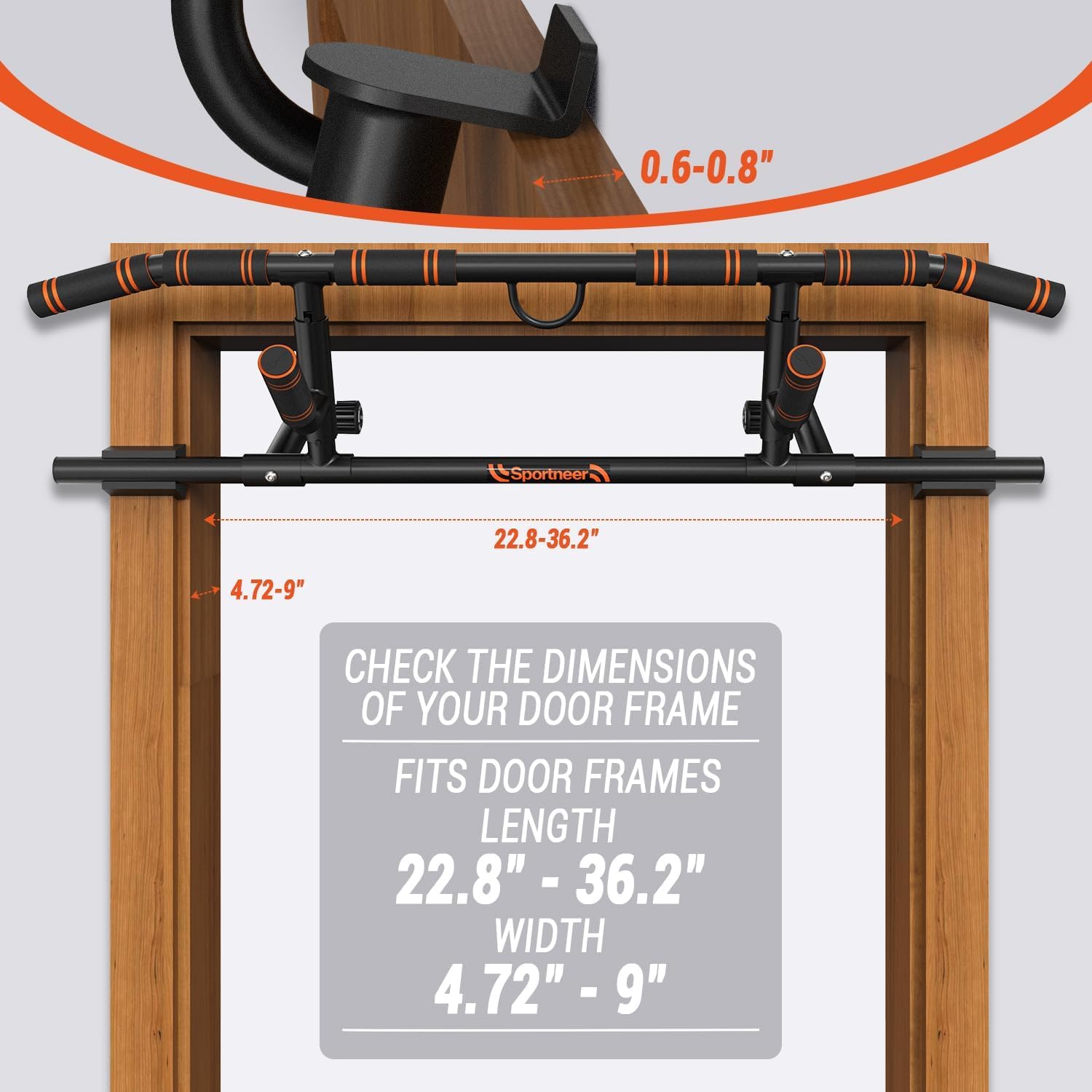 Sportneer Barra Trazioni Pieghevole 200kg - immagine 5