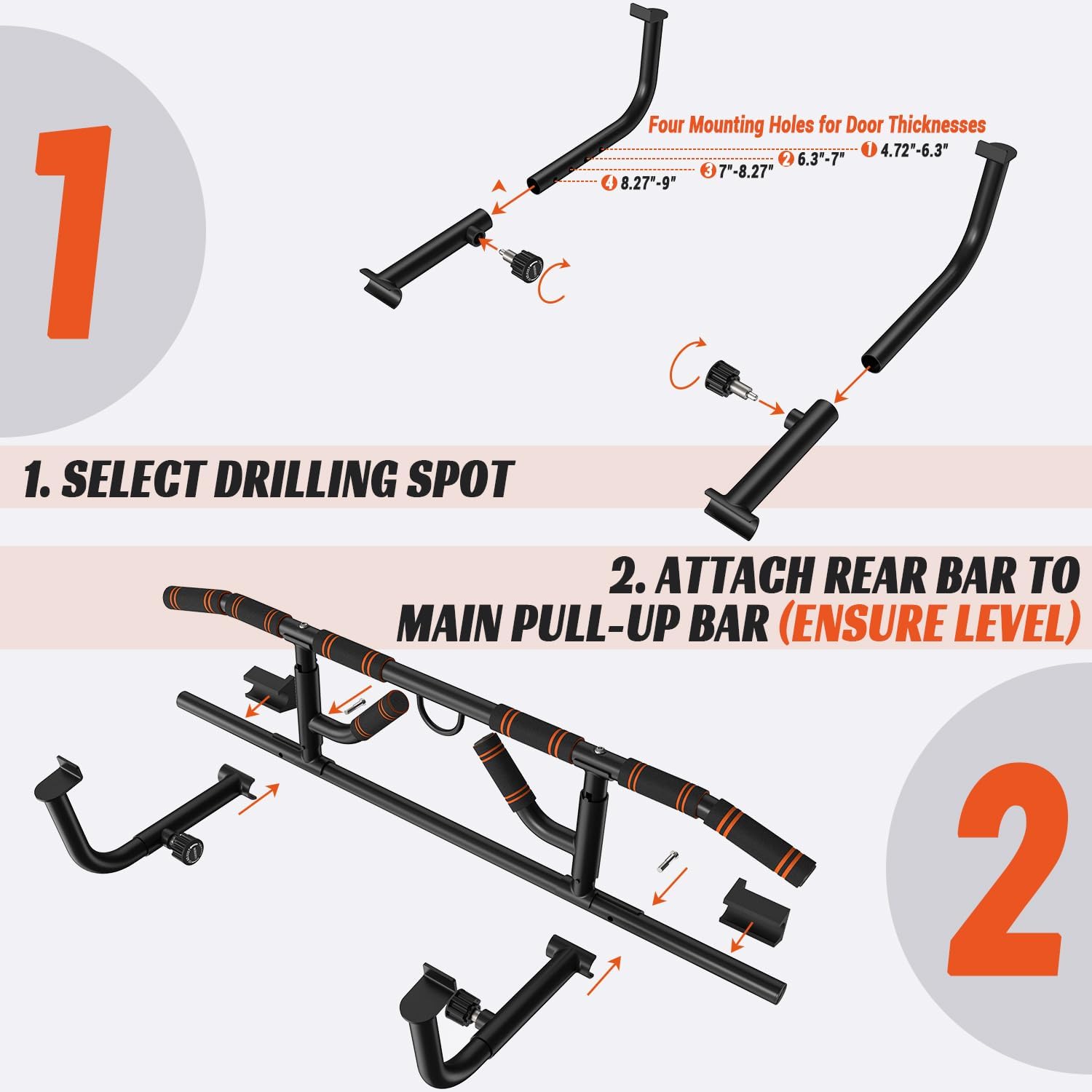 Sportneer Barra Trazioni Pieghevole 200kg - immagine 7