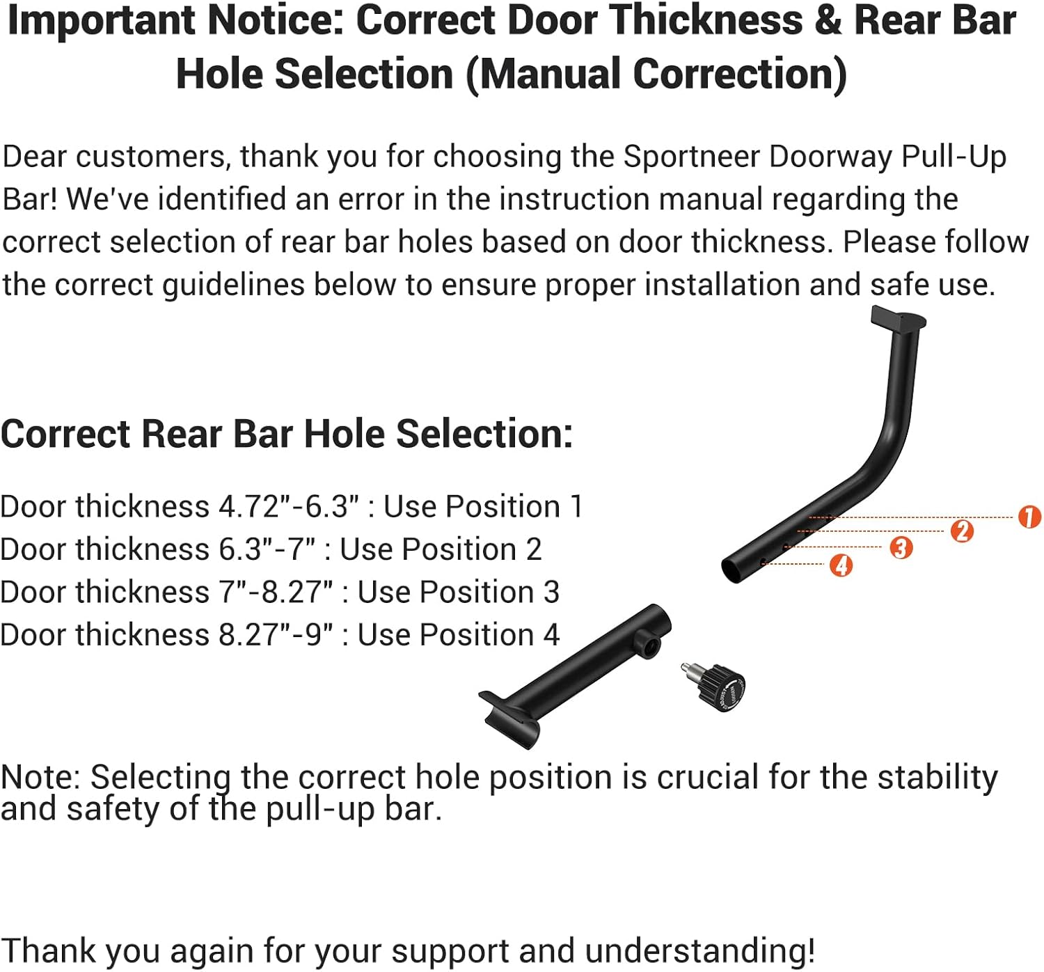 Sportneer Barra Trazioni Pieghevole 200kg - immagine 8