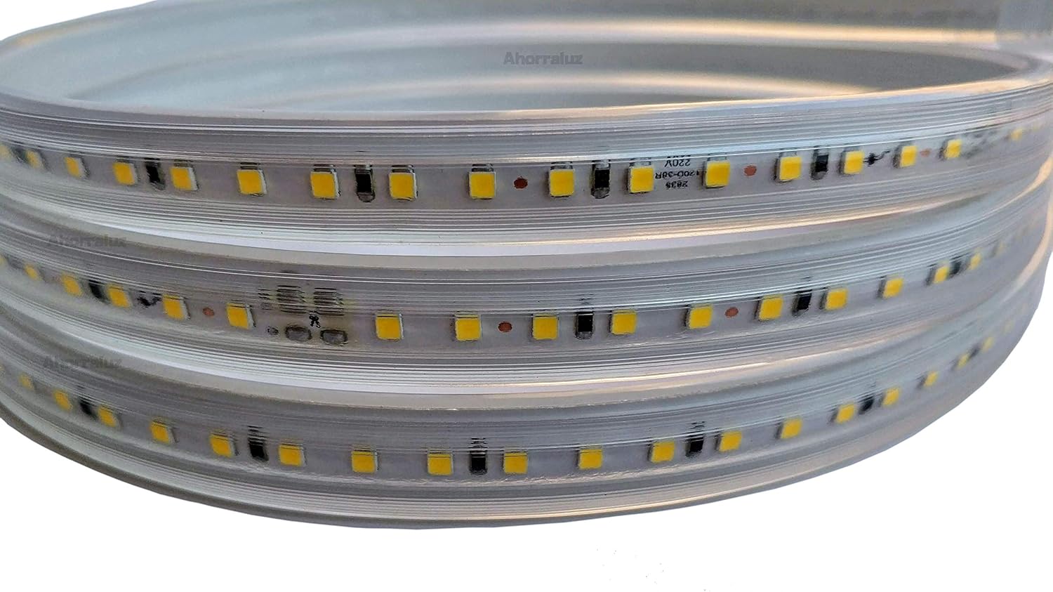 Ahorraluz Striscia LED 220V 120 LED/m IP67, Bianco Neutro - immagine 3