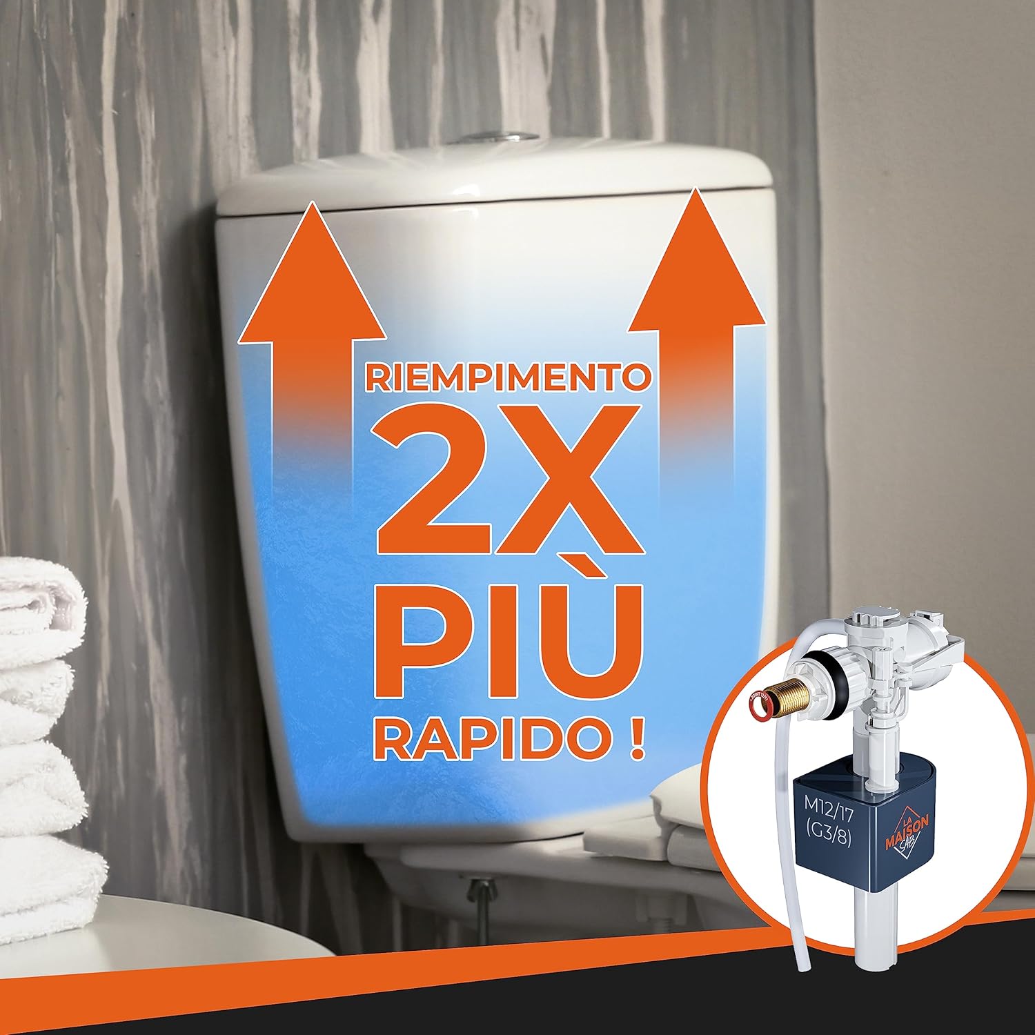 Galleggiante Cassetta WC Riempimento Ultrarapido - immagine 2