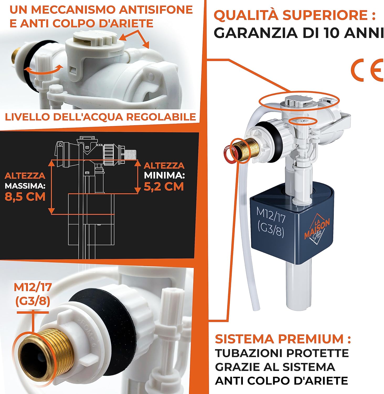 Galleggiante Cassetta WC Riempimento Ultrarapido - immagine 4