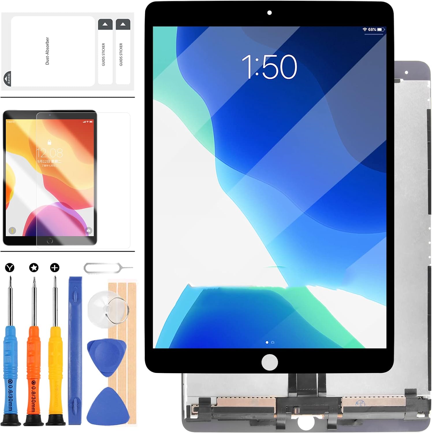 Display LCD Touch Screen per iPad Pro 10.5" 2017, Nero - immagine 1