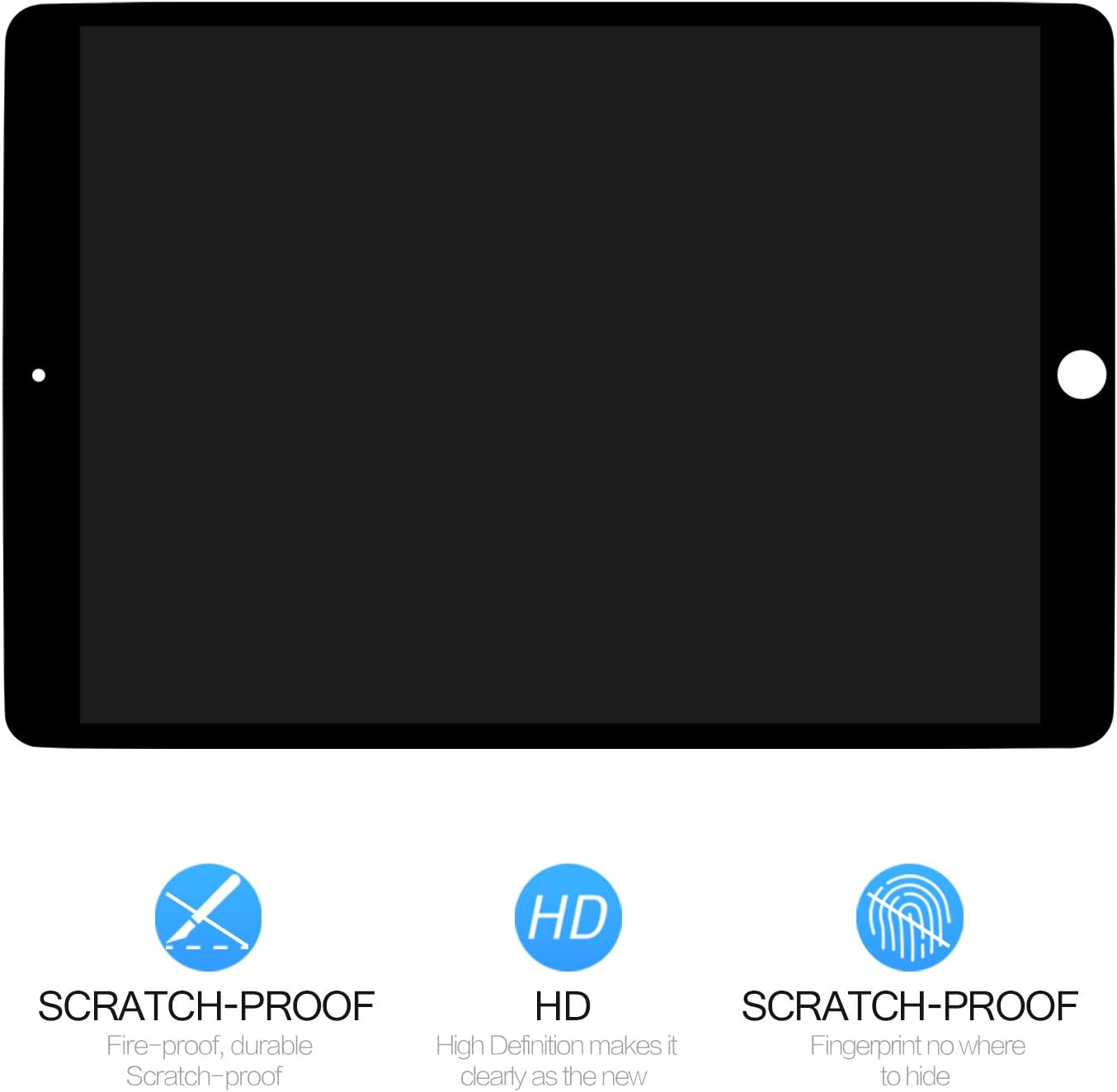 Display LCD Touch Screen per iPad Pro 10.5" 2017, Nero - immagine 3