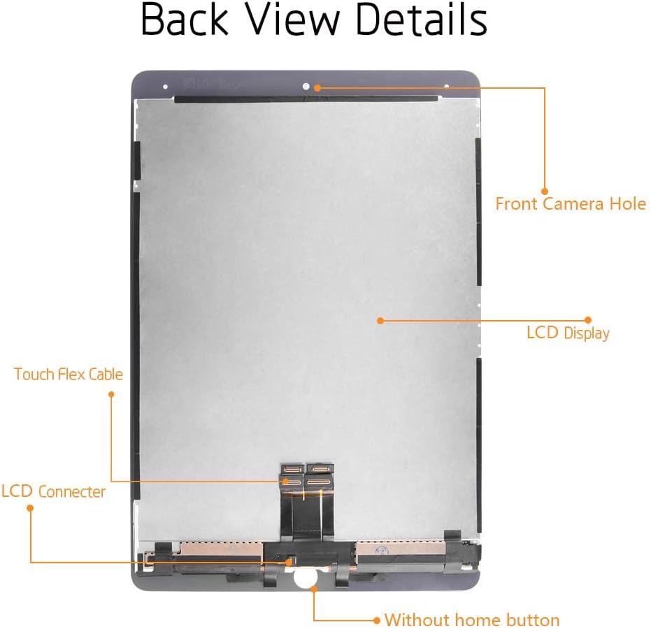 Display LCD Touch Screen per iPad Pro 10.5" 2017, Nero - immagine 5
