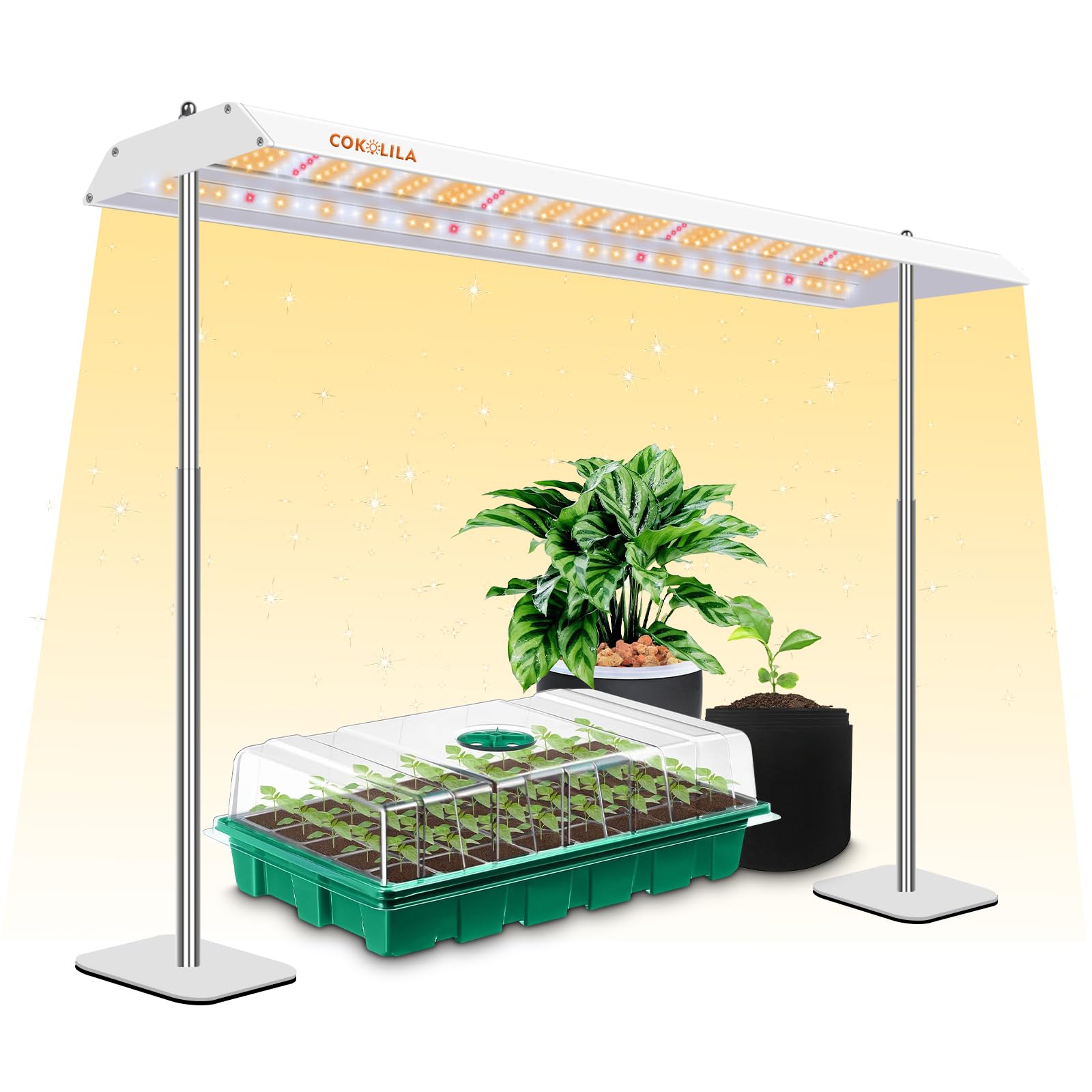 Cokolila Stativo Grow Light LED con Timer e Altezza Regolabile