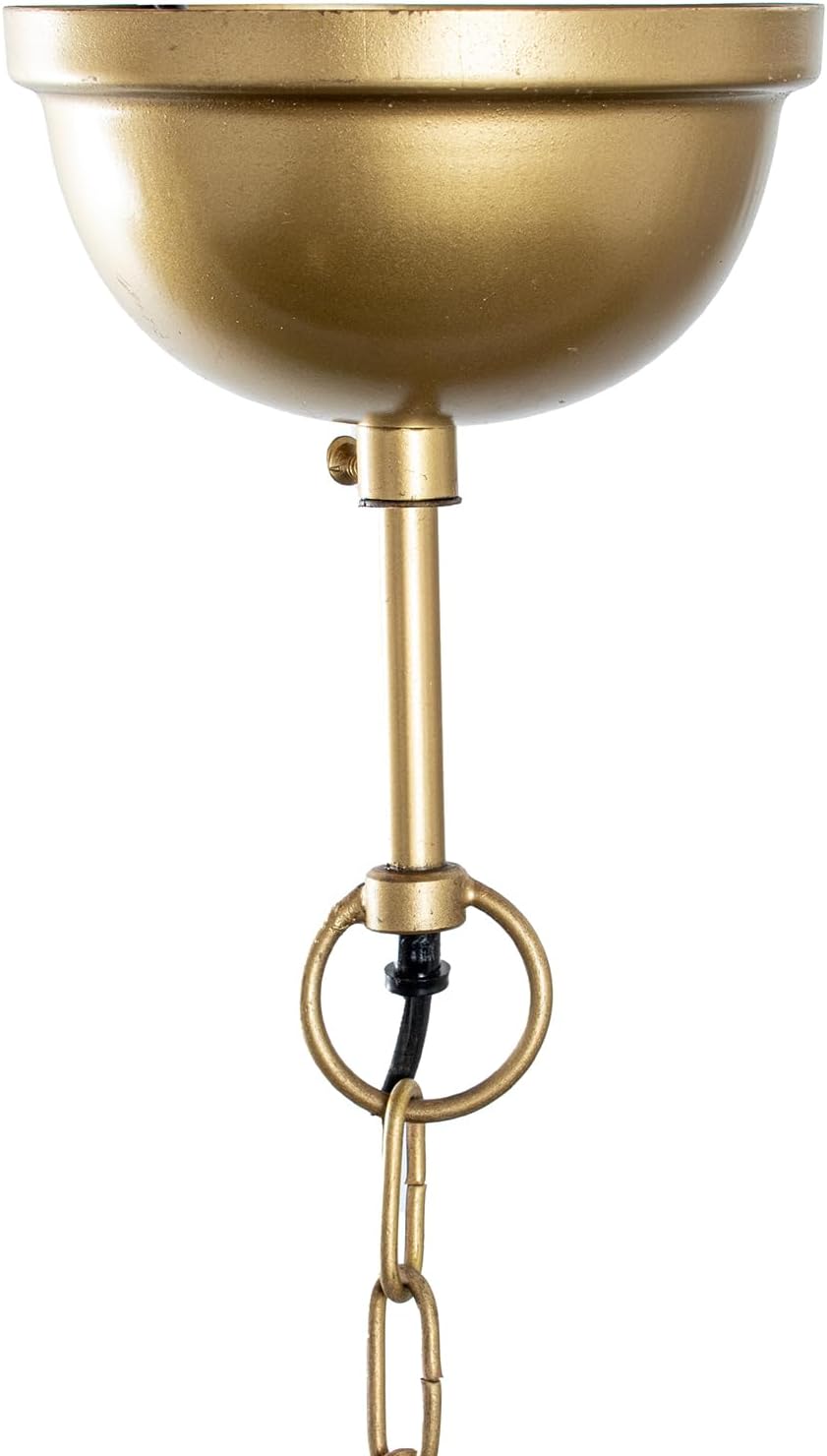 LÁMPARA TECHO LÁMINAS DE HIERRO DORADO, 1XE27 - immagine 3