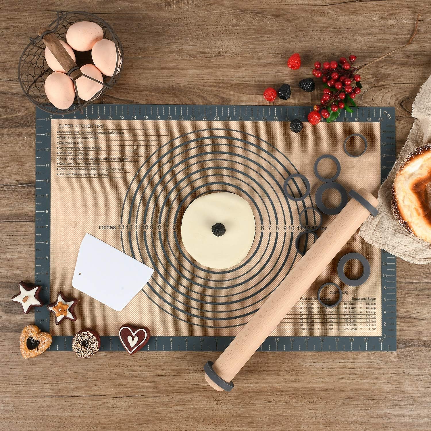 Super Kitchen Mattarello in Legno di Faggio 45cm - immagine 8