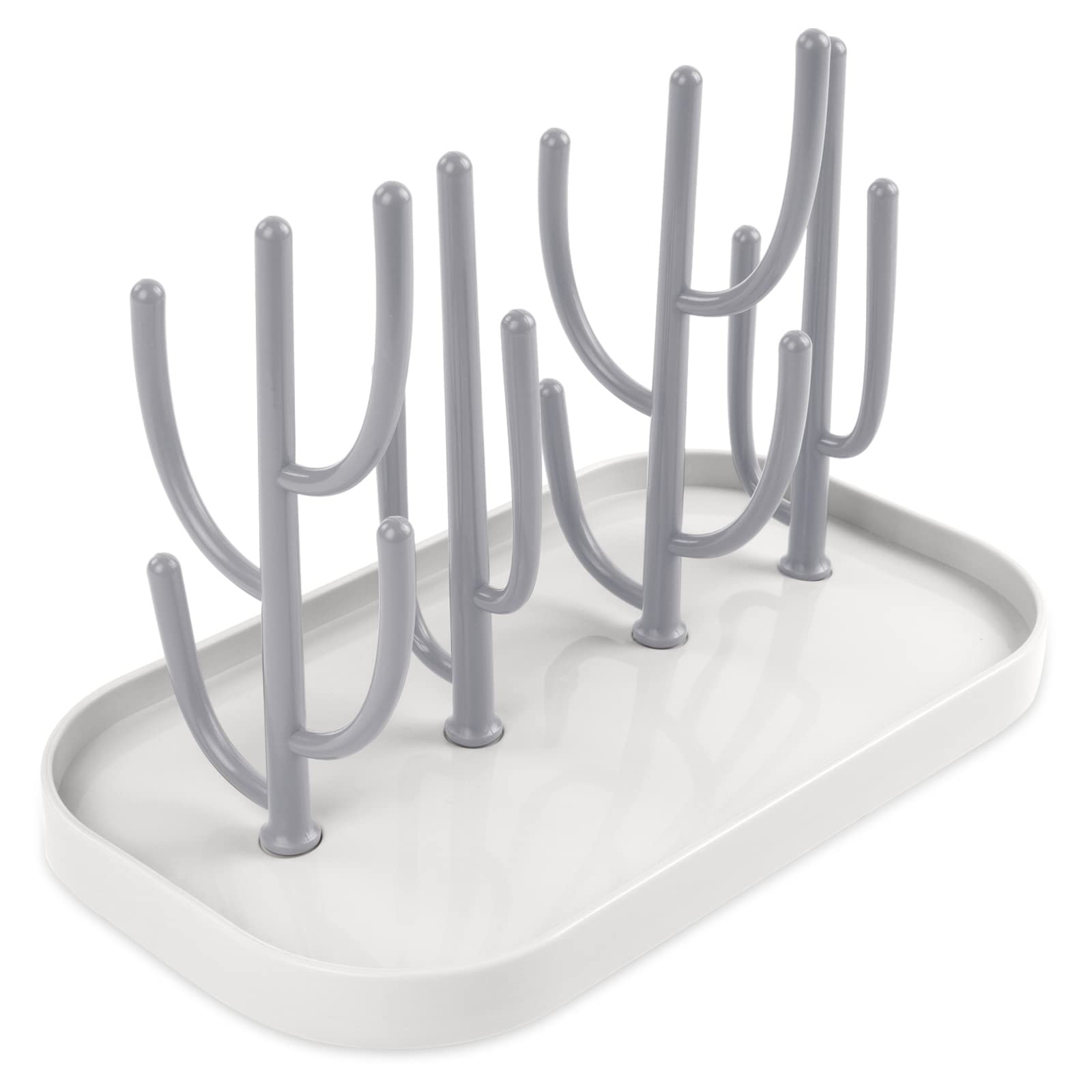 Vicloon Rastrelliere Asciuga Biberon con Puntoni Rimovibili, Grigio