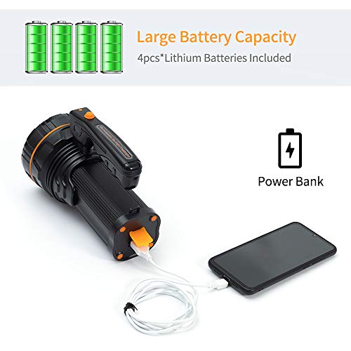 MAYTHANK Torcia LED Ricaricabile 10000mAh - immagine 5