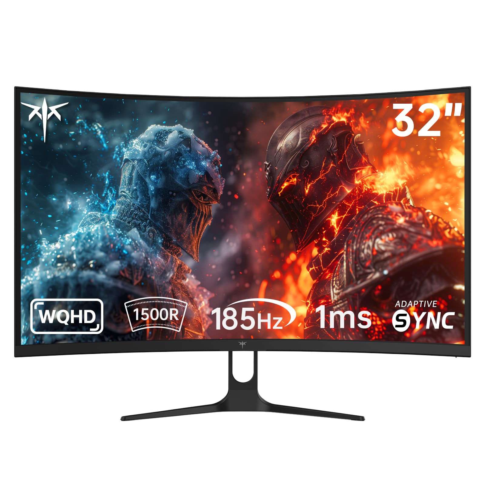 Ktc Monitor Gaming Curvo 32 Pollici QHD@185Hz 1ms