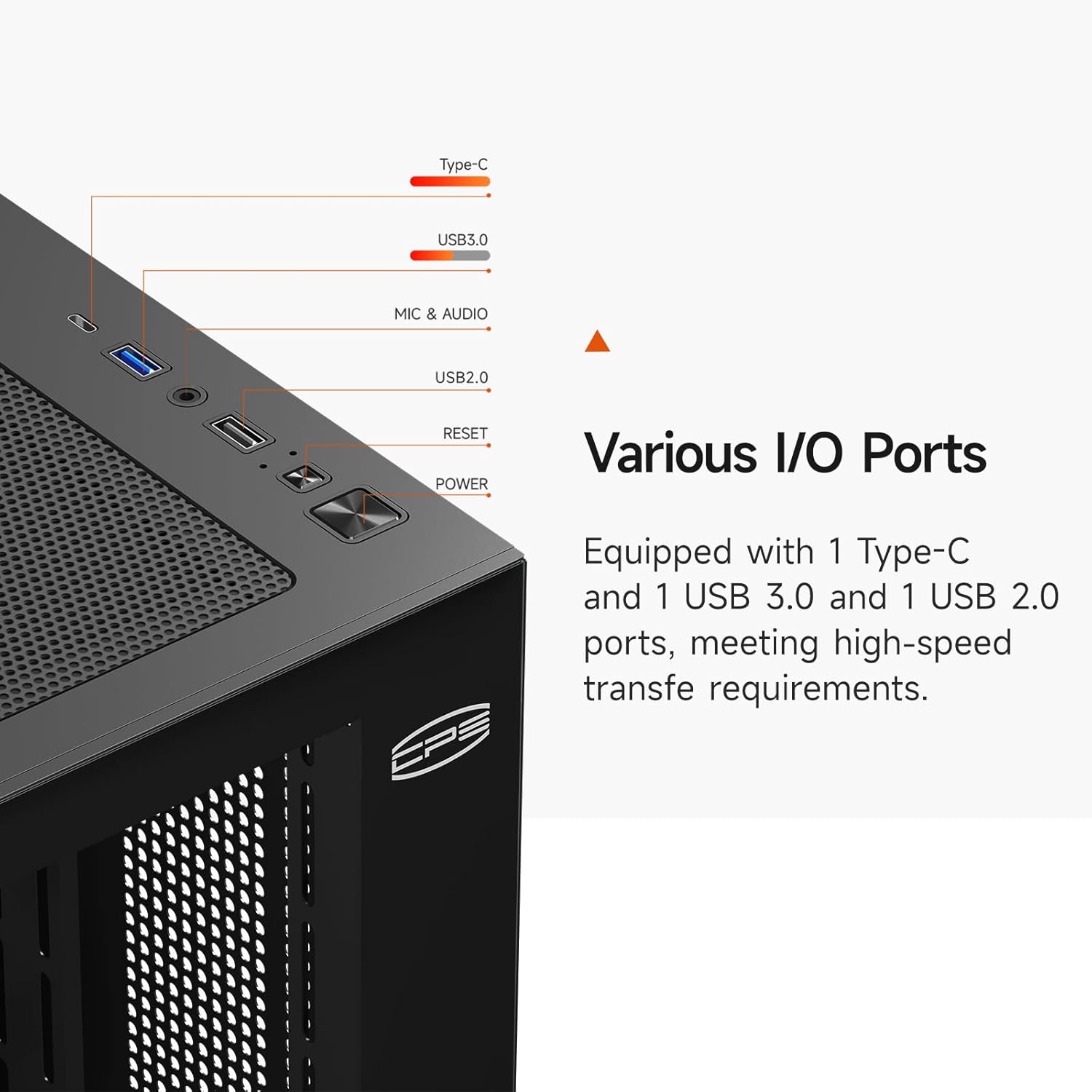 CPS C3 T700 Case PC ATX Mid Tower, Bianco - immagine 8