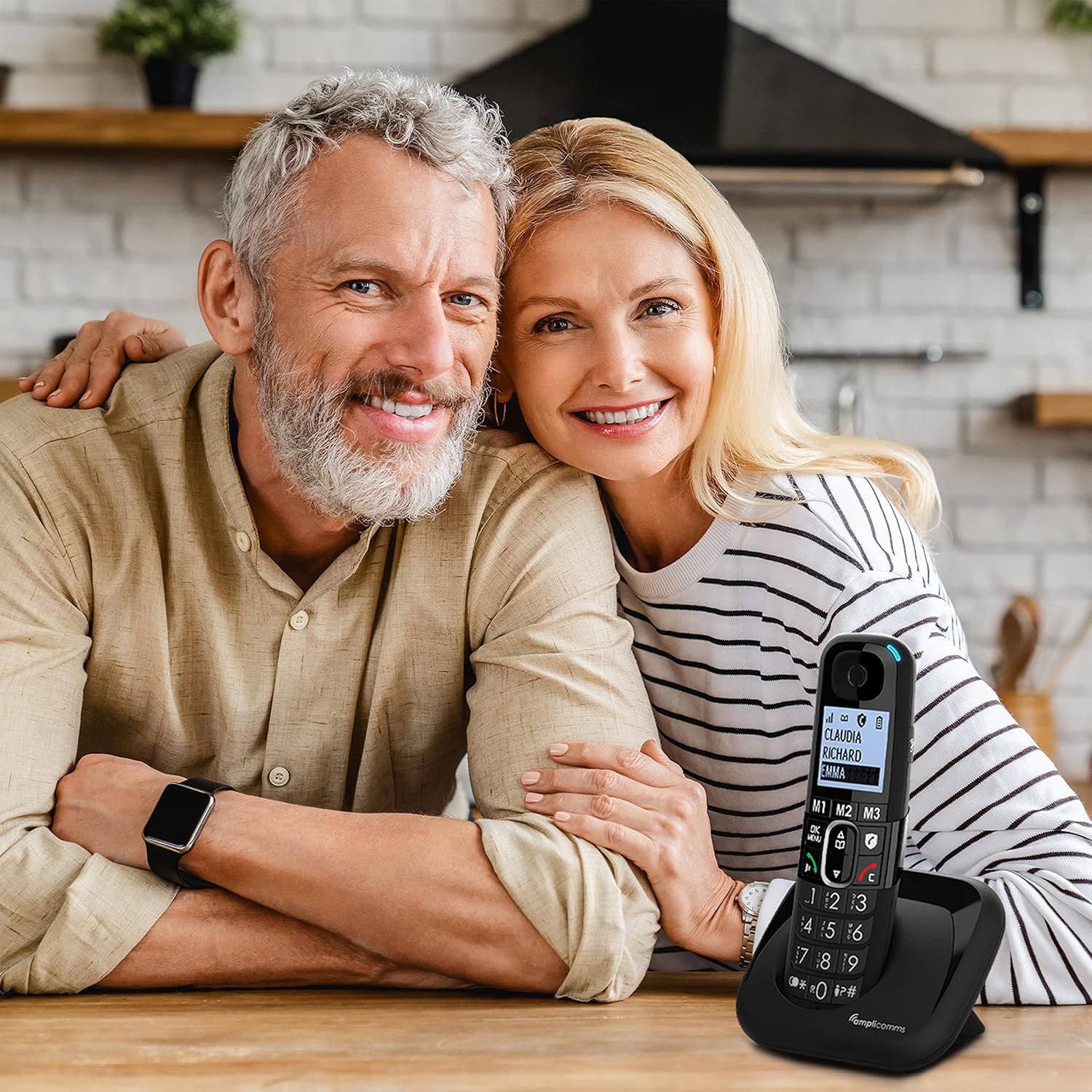 Amplicomms BigTel 1580 Combo DECT Tasti Grandi, Nero - immagine 2