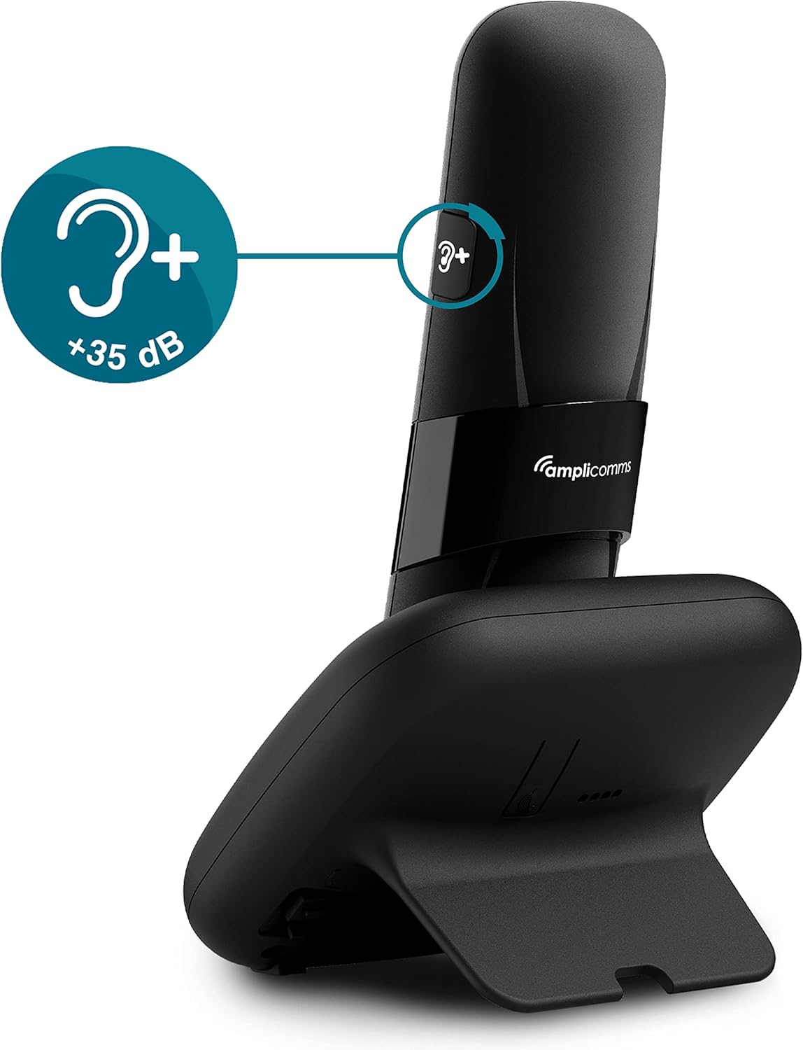 Amplicomms BigTel 1580 Combo DECT Tasti Grandi, Nero - immagine 5