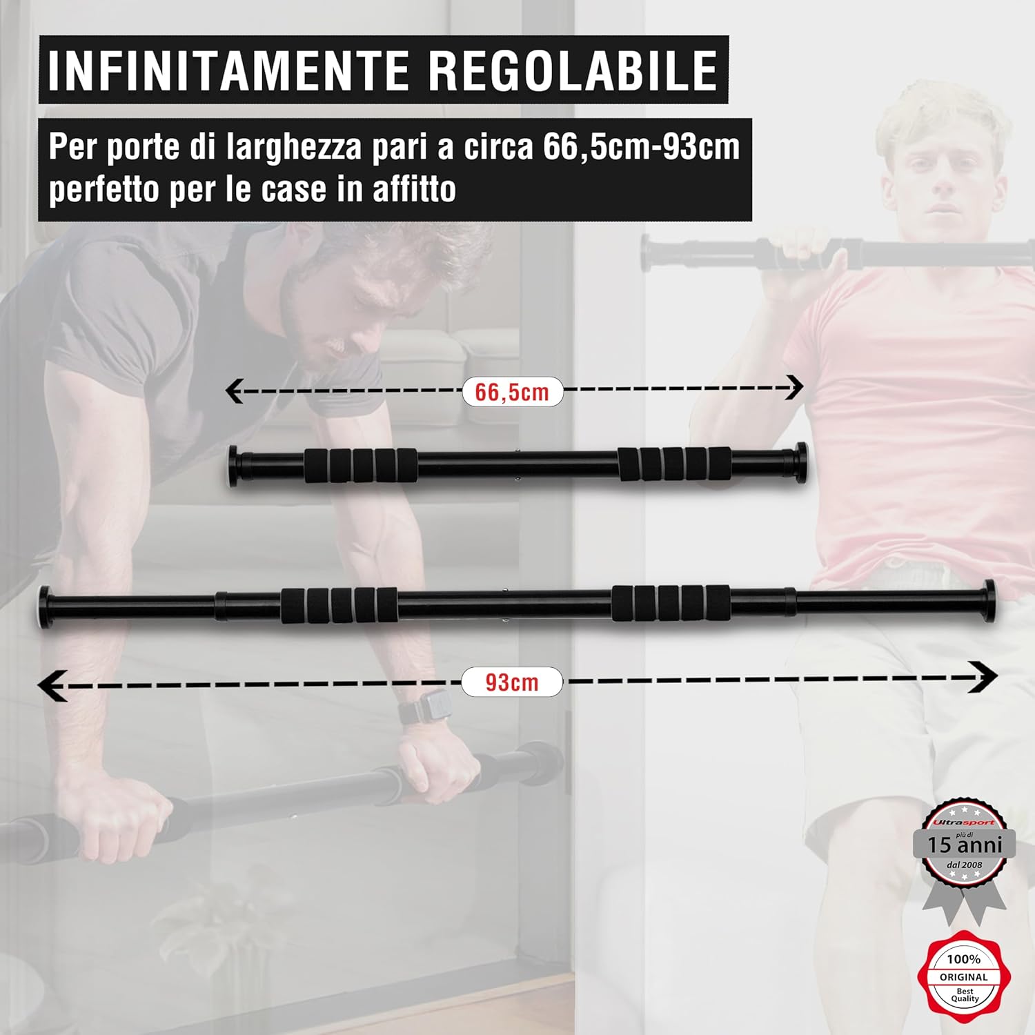 Ultrasport Pull-up Bar Regolabile 66.5-93cm - immagine 4