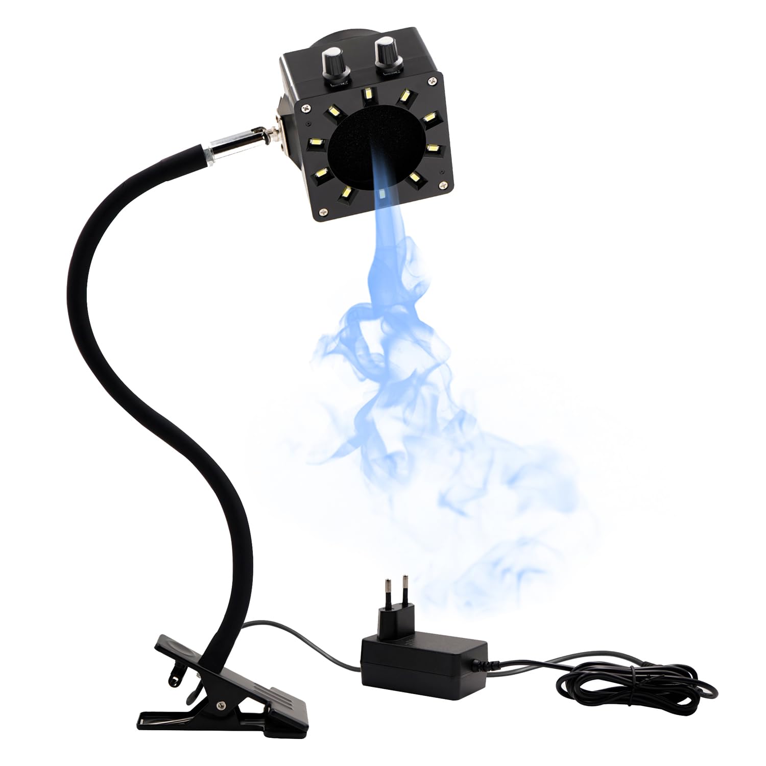 Treedix Assorbitore Fumi Saldatura con LED e 15 Filtri, Nero