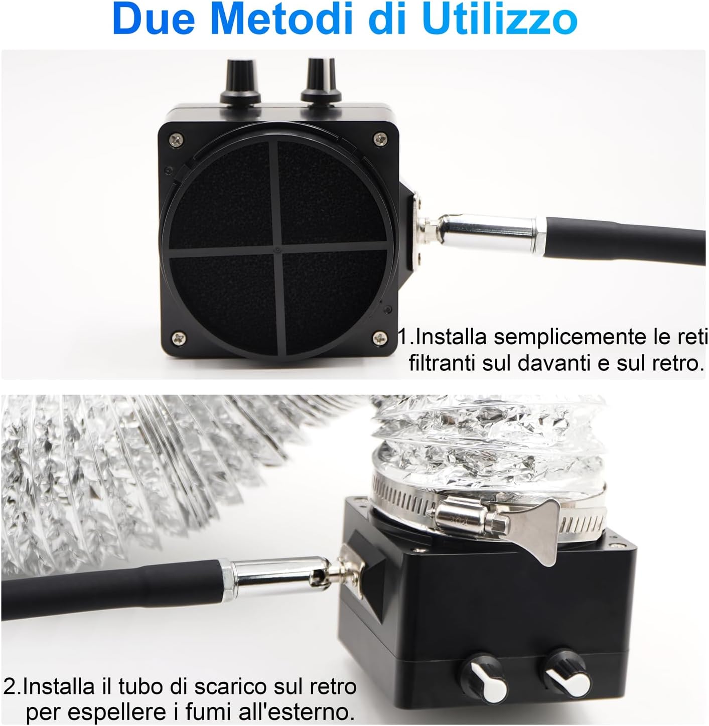 Treedix Assorbitore Fumi Saldatura con LED e 15 Filtri, Nero - immagine 5