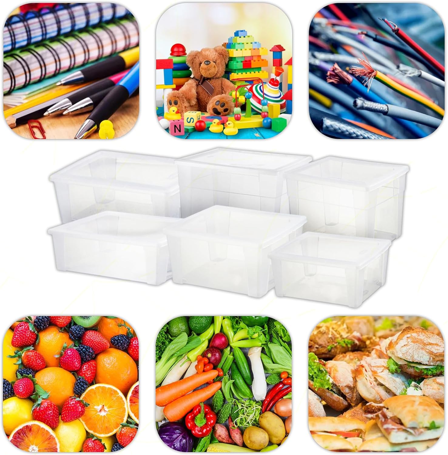 Stefanplast Visualbox Scatola Multiuso M 32,5X19X11 - immagine 3