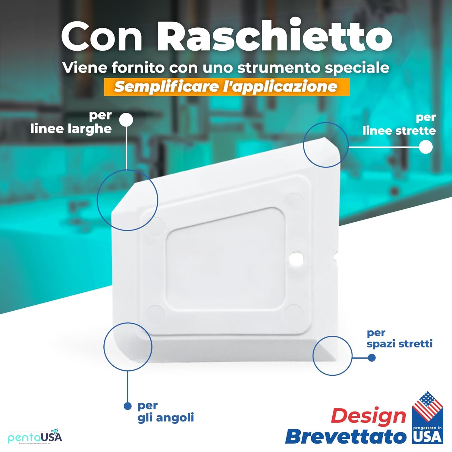Pentausa Riparazione Fughe Piastrelle - Bianco 250gr - immagine 6