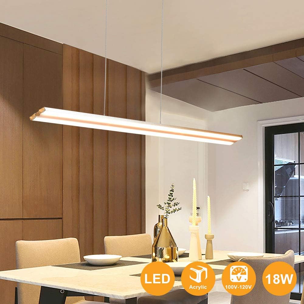 Depuley Lampada a Sospensione LED 18W, Alluminio - immagine 2