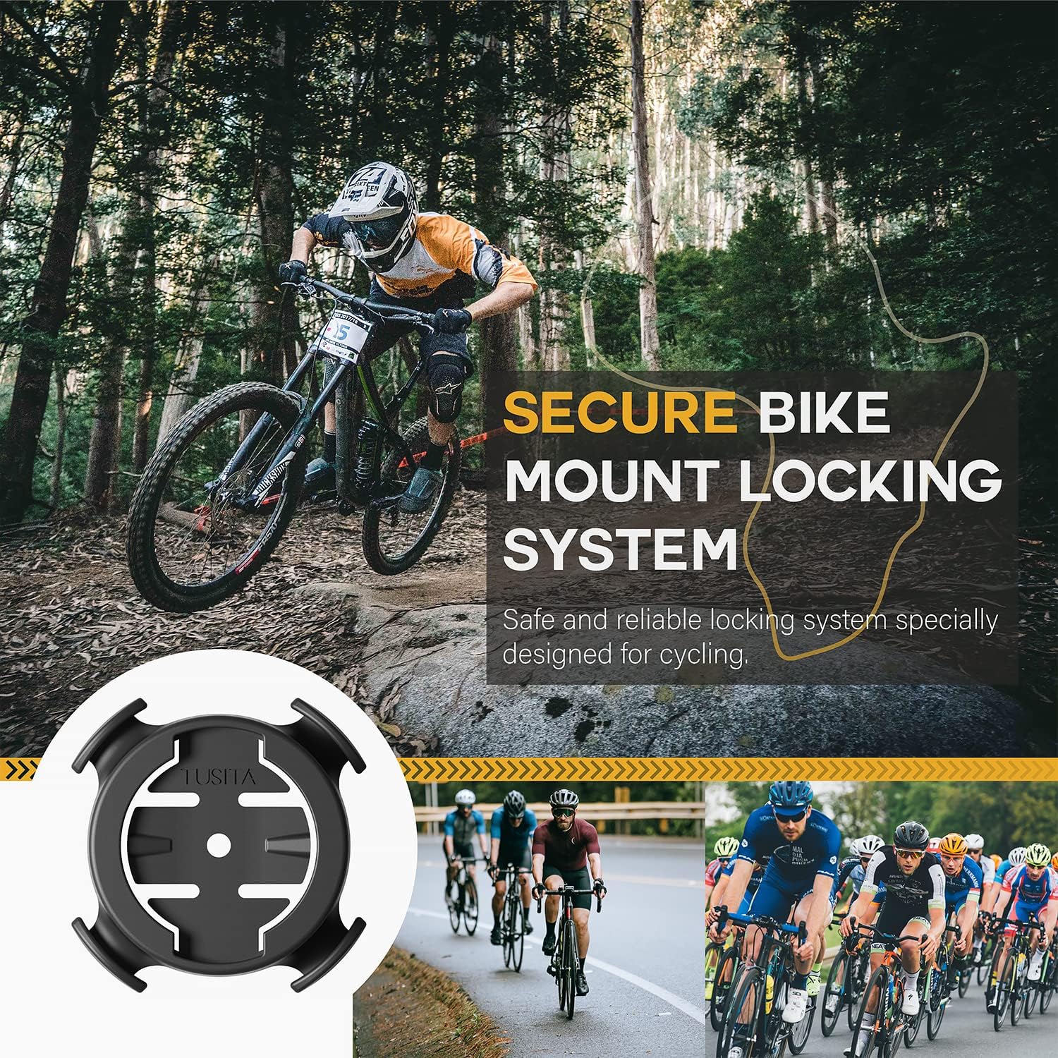 Tusita 2 in 1 Quick Release Bike Mount - immagine 6