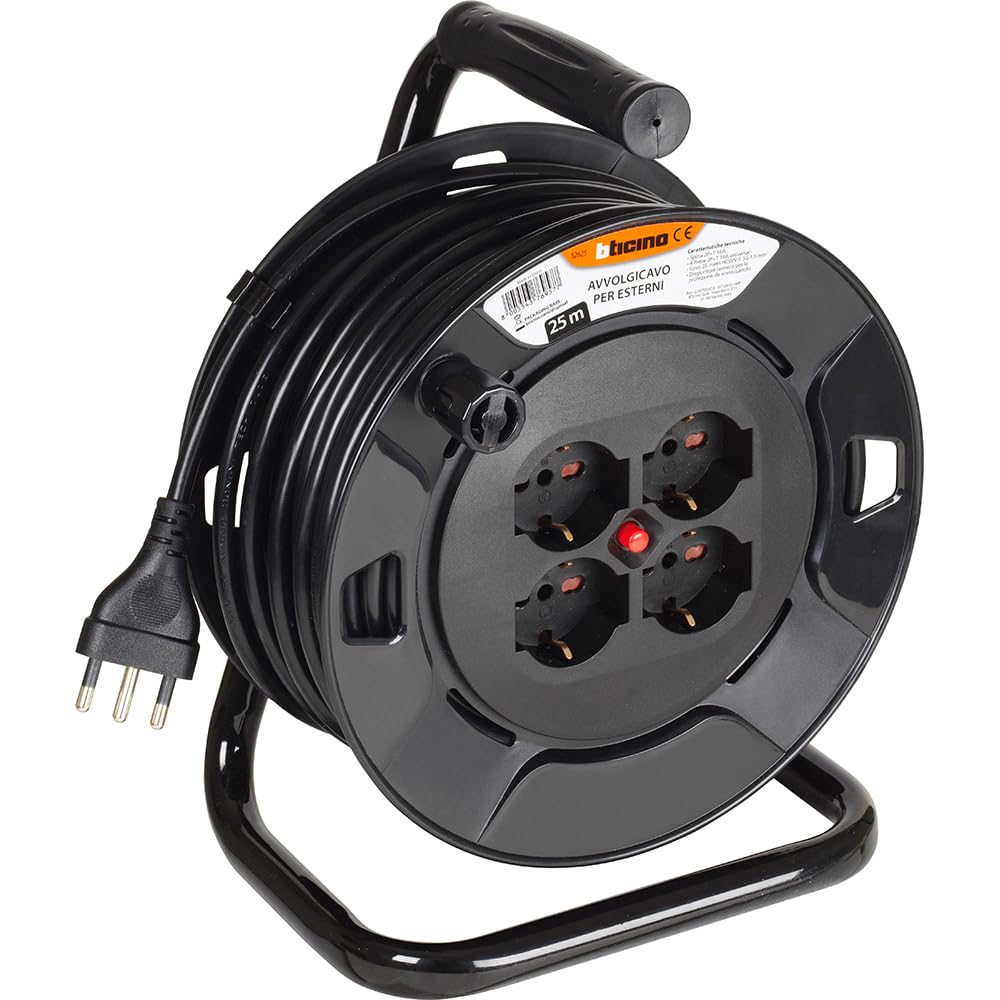 Bticino Avvolgicavo S2625 - Prolunga Elettrica 25 Metri